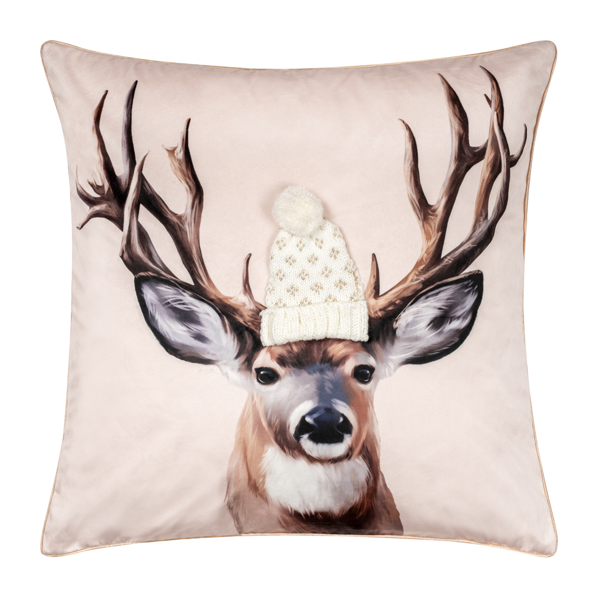 Pad Kissenhülle Reindeer | gold
