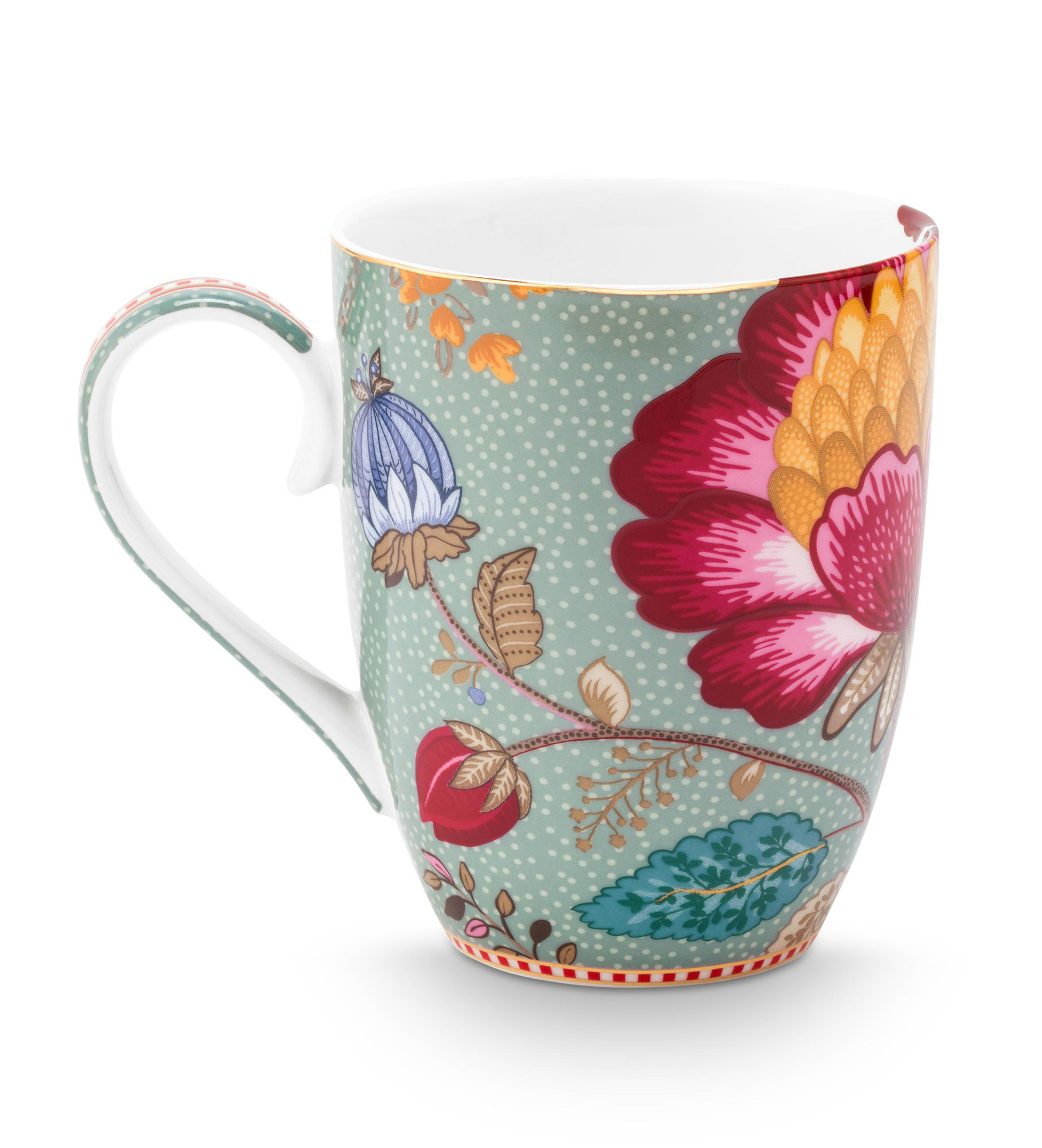 Pip Studio 2er Set Tassen gross Blooming Tales | Blue