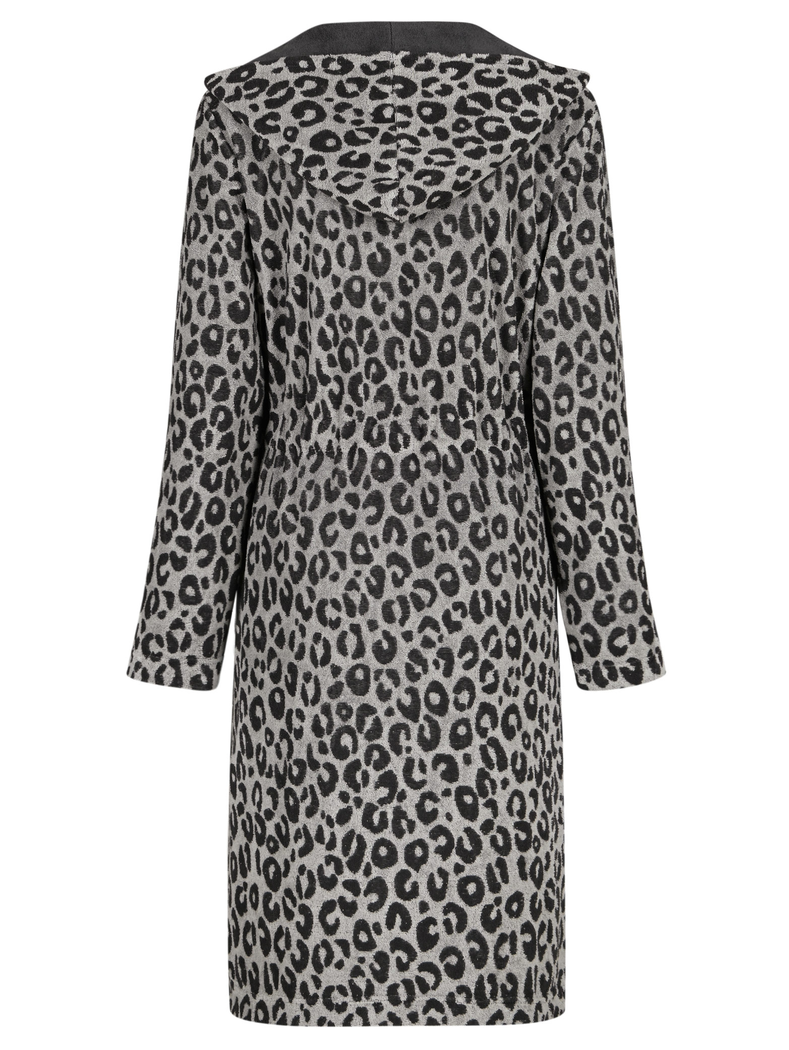 Cawö Damen Kapuze-Bademantel 851 | 77 basalt