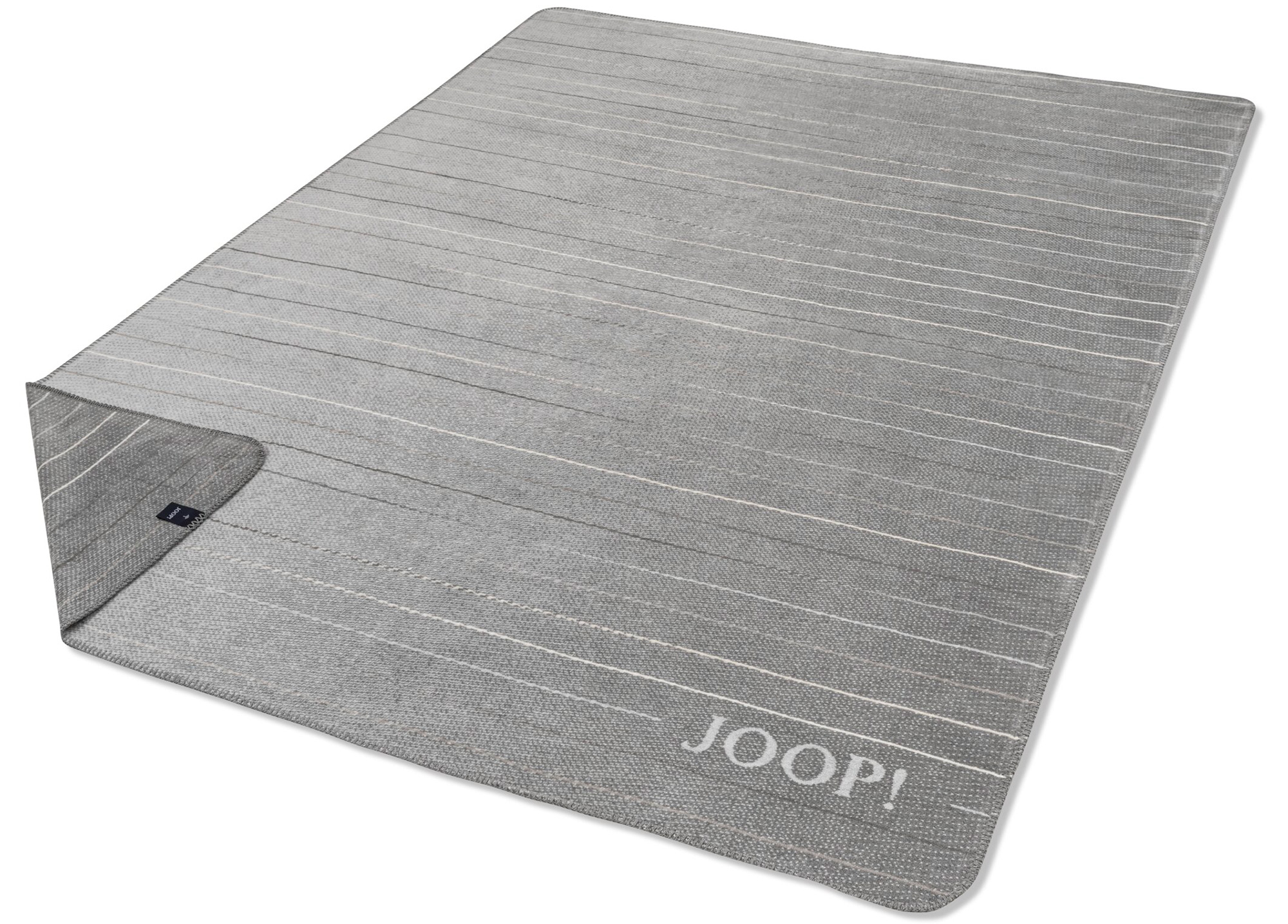 JOOP! Plaid / Wohndecke MOVE | Stein