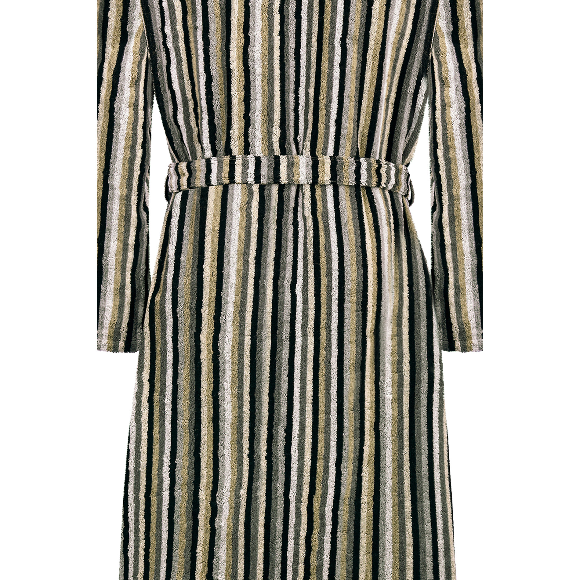 Cawö Herren Kimono-Bademantel  6607 | 73 kiesel