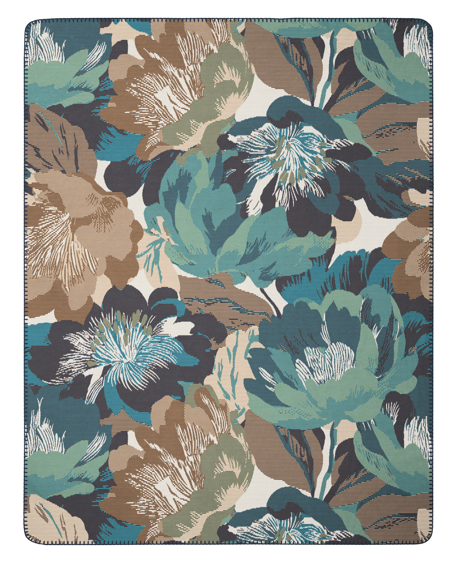 Biederlack Plaid / Decke Winter Flora