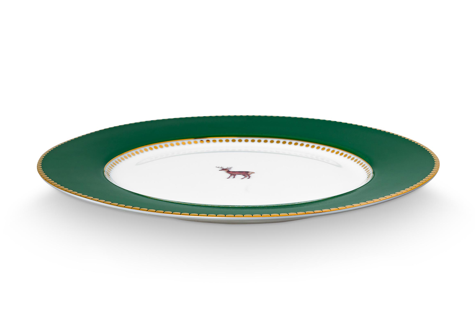 Pip Studio Frühstücksteller Lovebirds | dunkelgrün