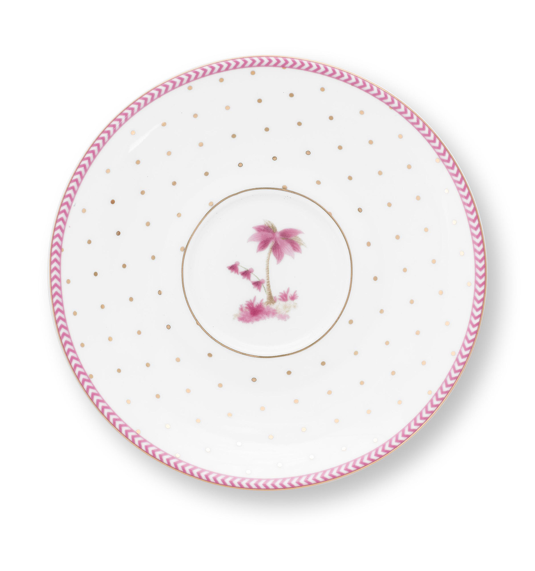 Pip Studio Espresso Tasse & Untertasse Jolie | gold pink