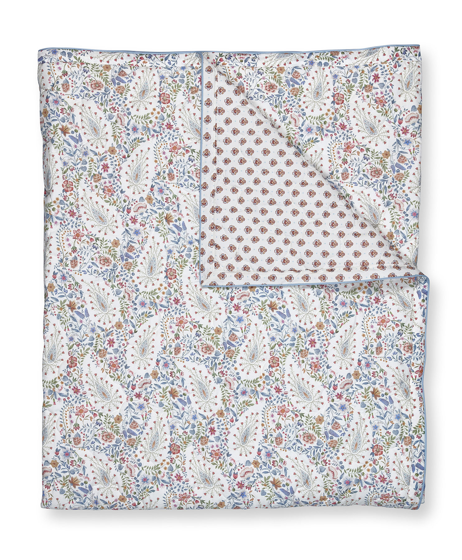 Pip Studio Tagesdecke Kairi Bloom | Hellblau