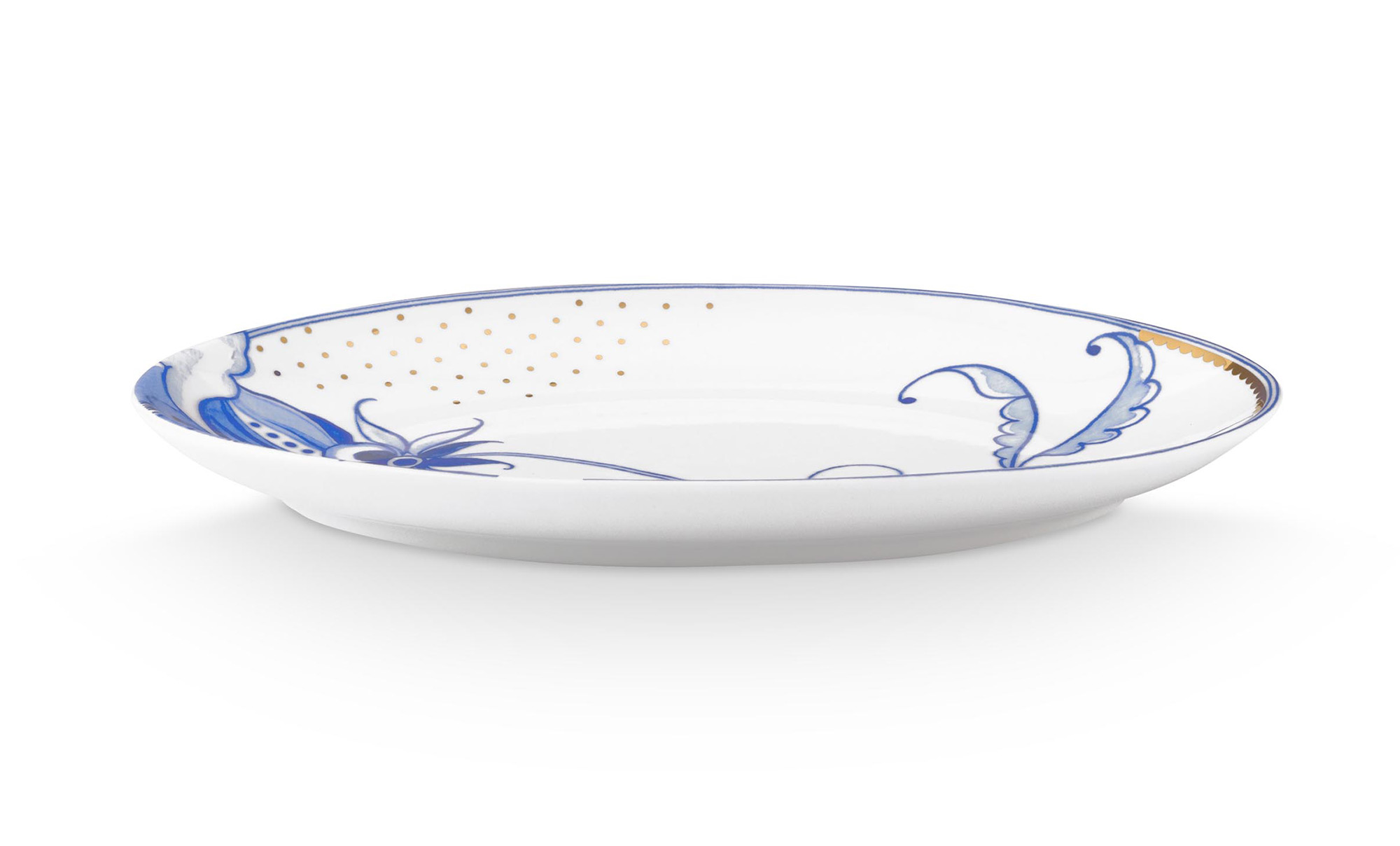 Pip Studio Servierteller oval Pip & The Blue Bird | weiss