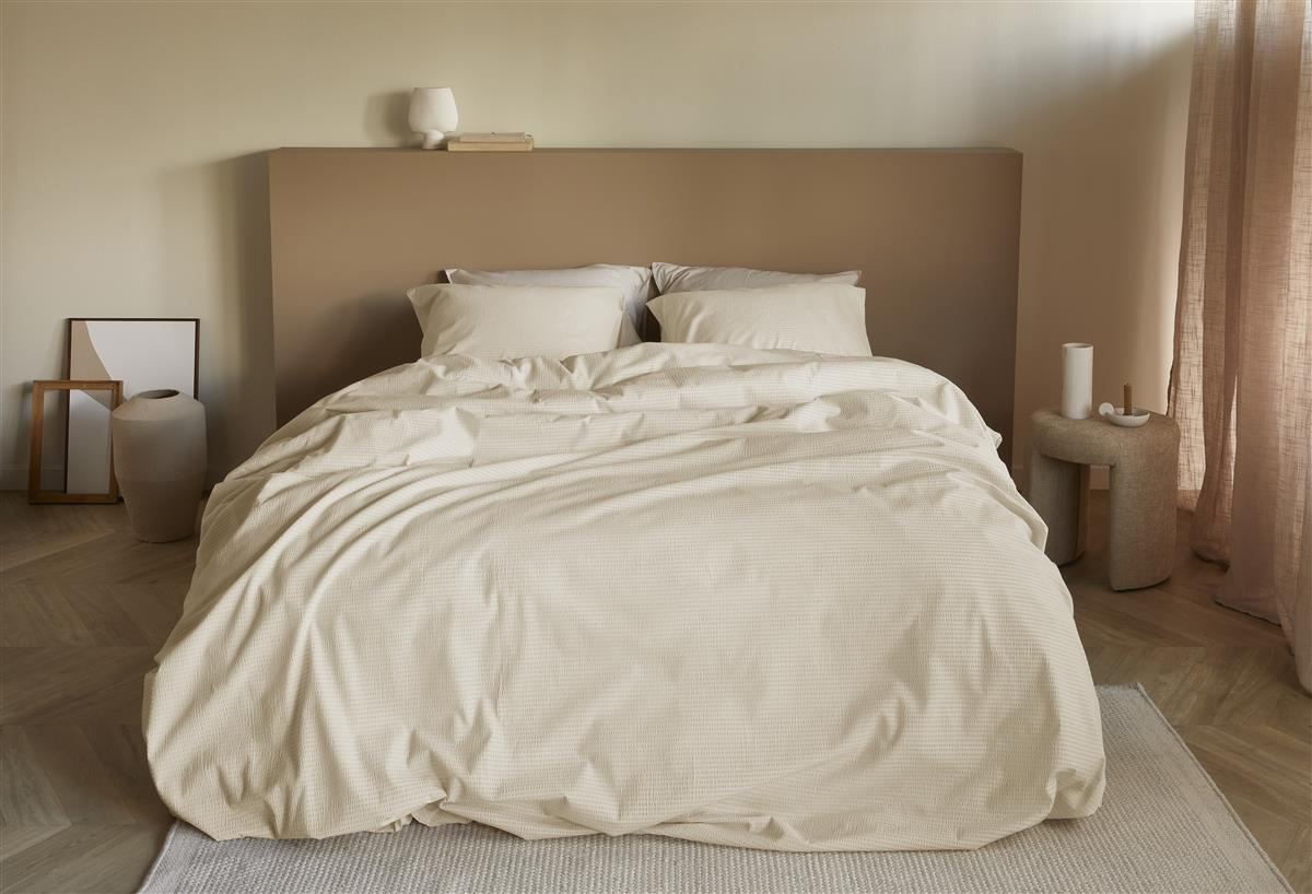 Beddinghouse Seersucker-Bettwäsche Summer | Sand