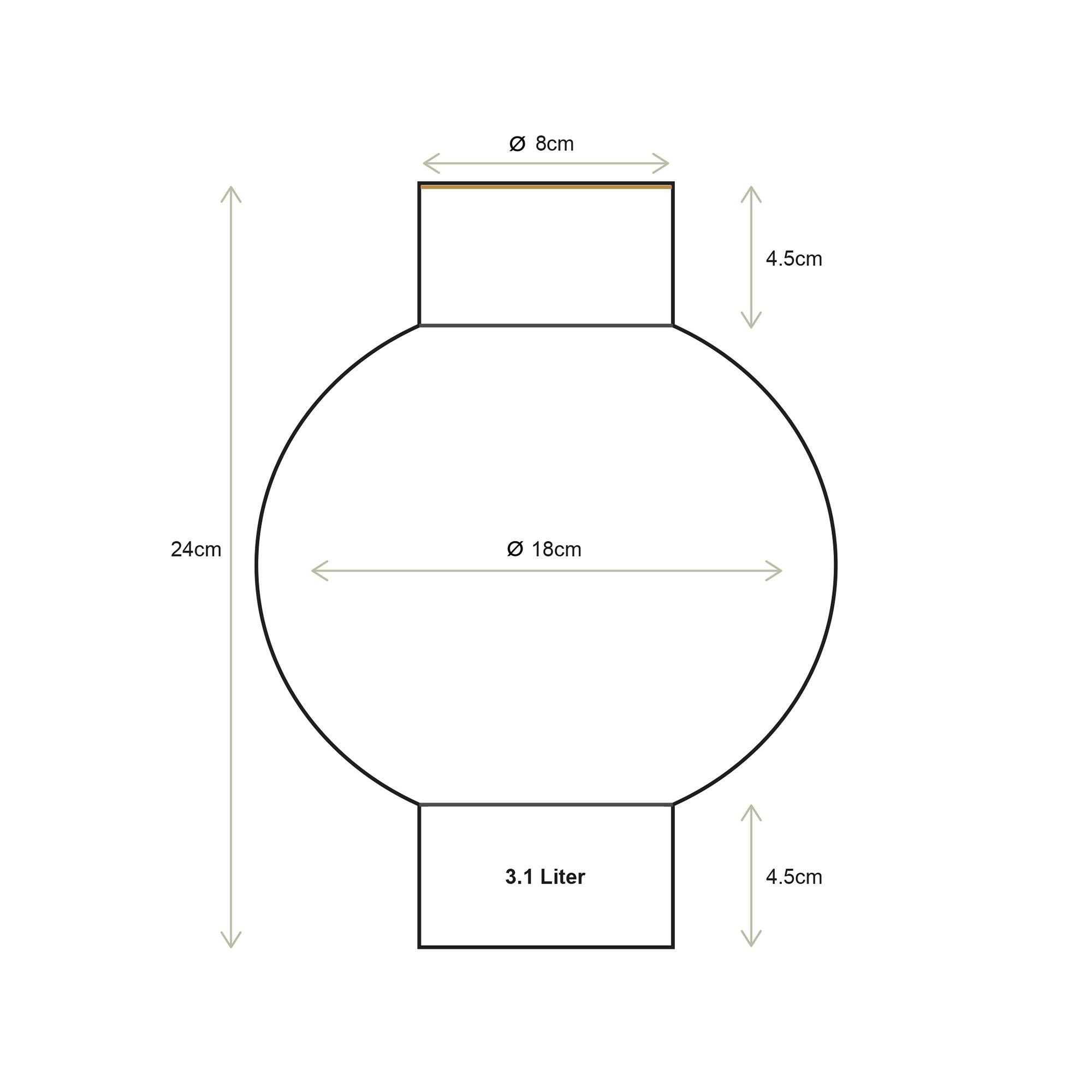 Pip Studio Metall Vase klein Home Accessories | rot