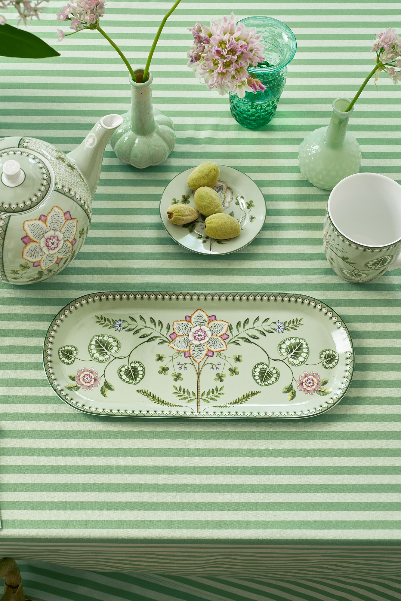 Pip Studio Tortenteller Lily&Lotus | hellgrün