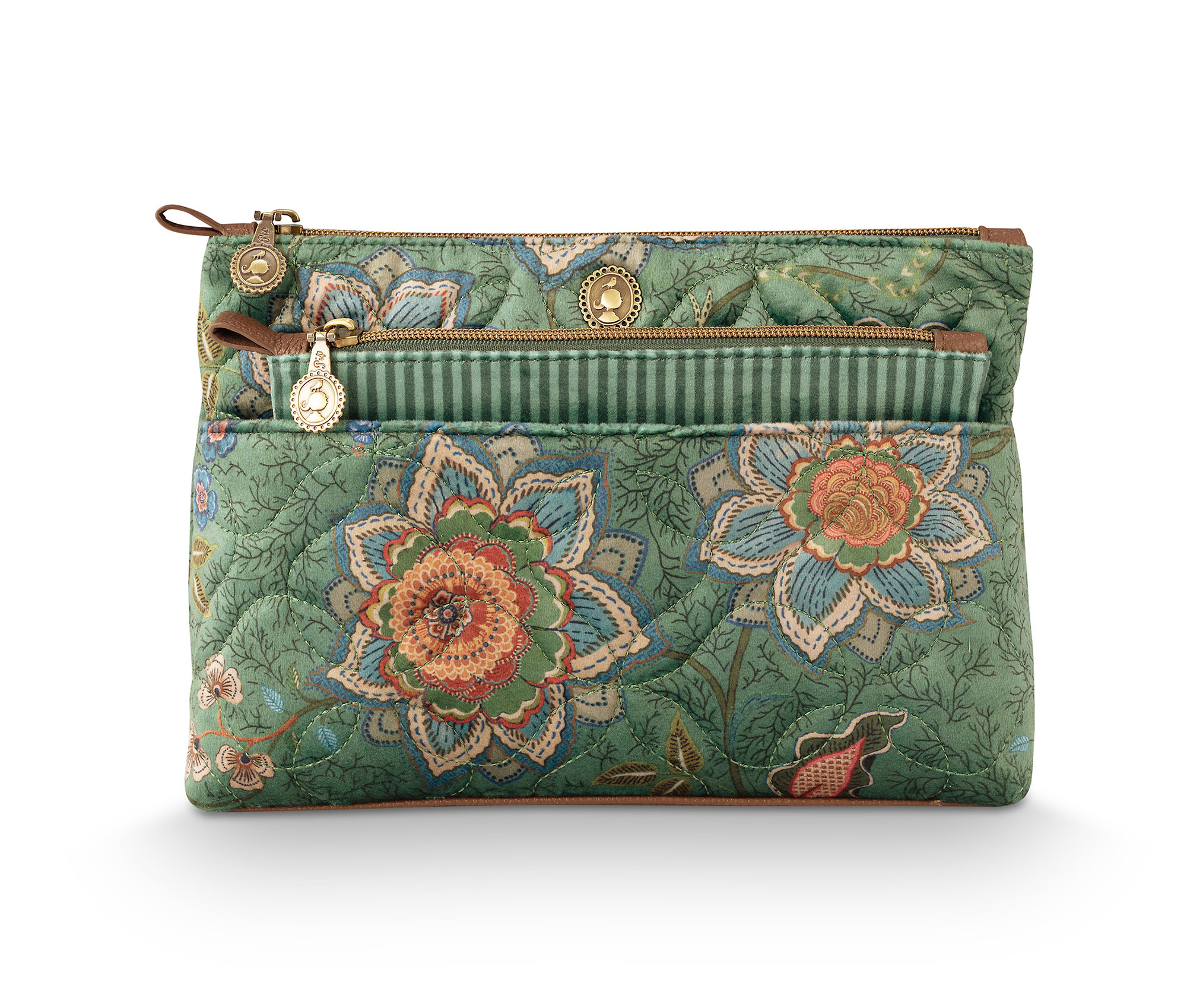 Pip Studio Kosmetiktasche Mumbai Morning | grün