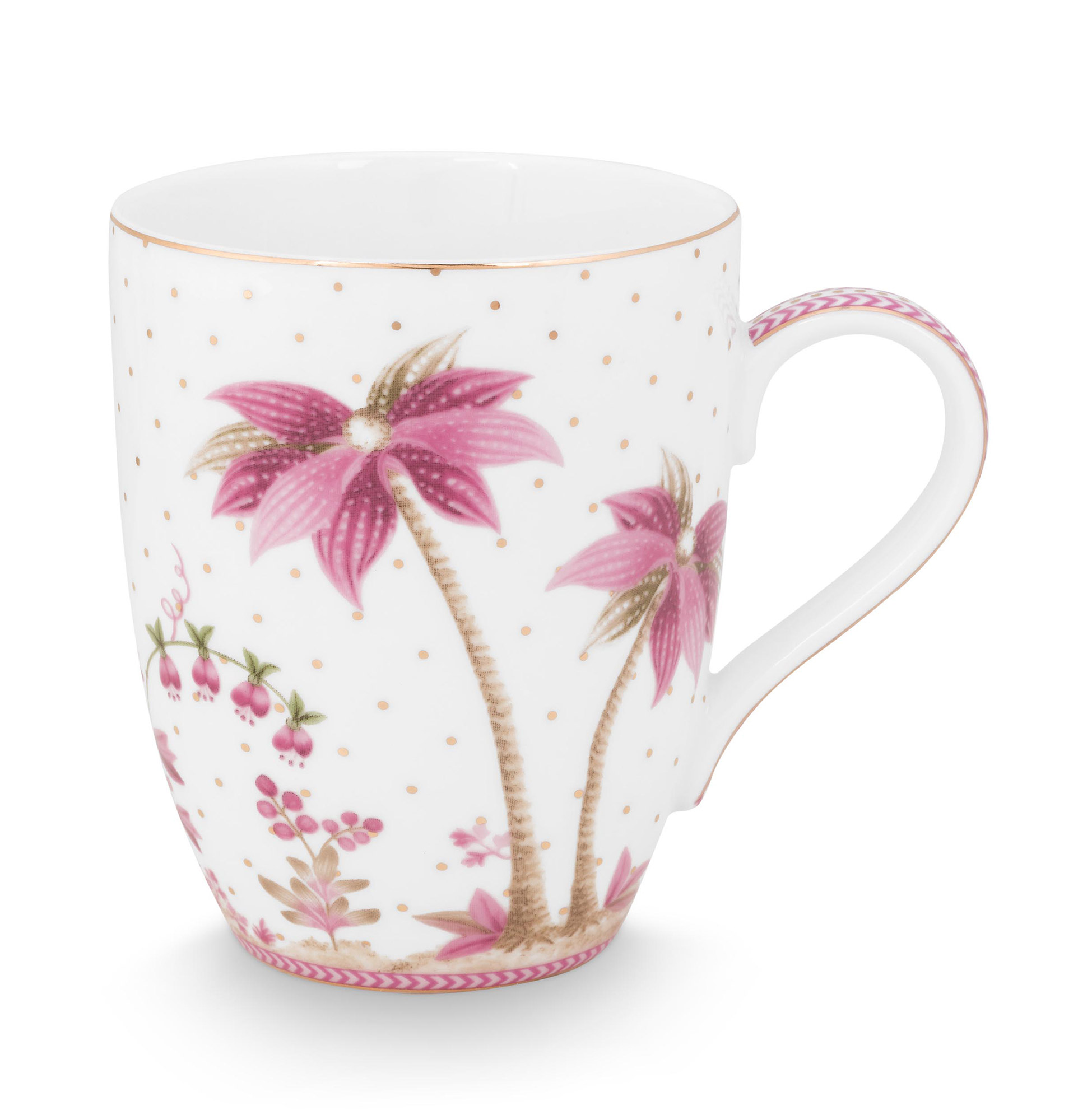 Pip Studio Tasse gross Jolie | gold pink