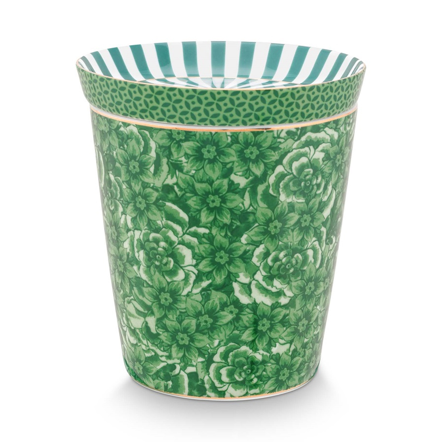 Pip Studio Set Becher & Teebeutelablage Royal | Grün