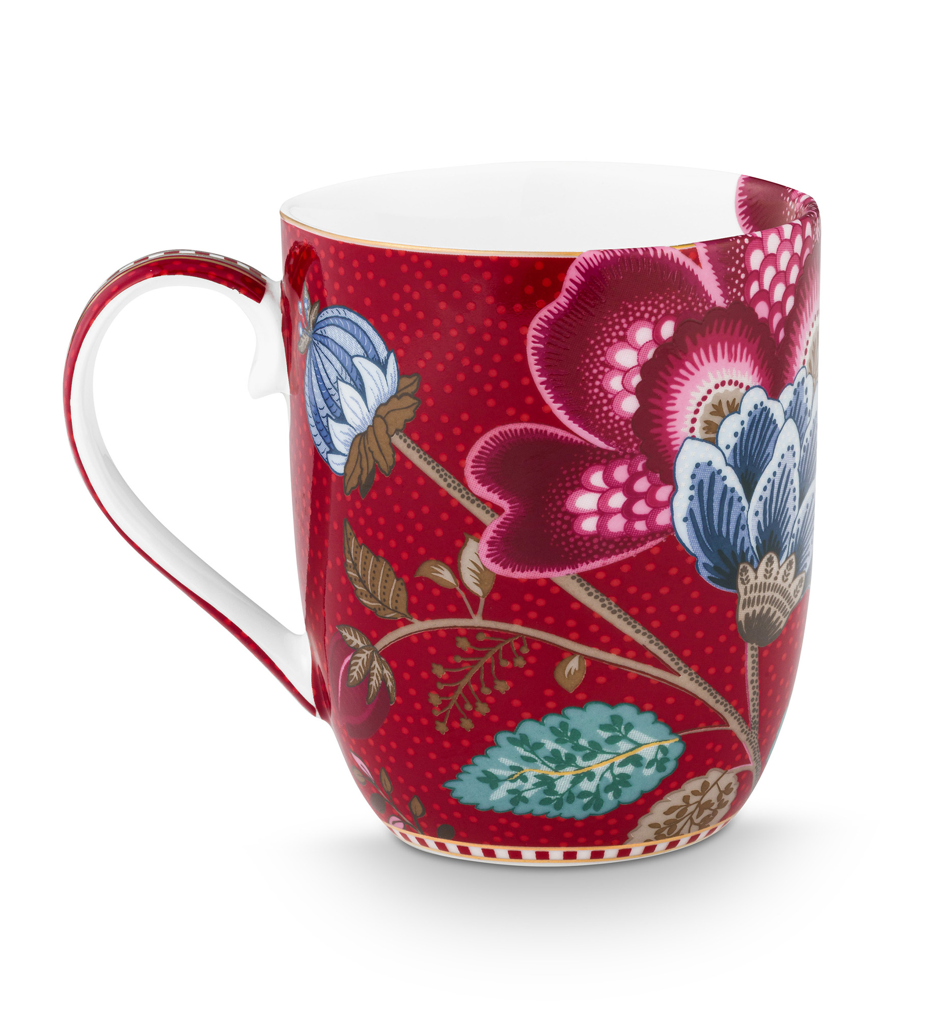 Pip Studio 2er Set Becher klein Blooming Tales | Dark Red