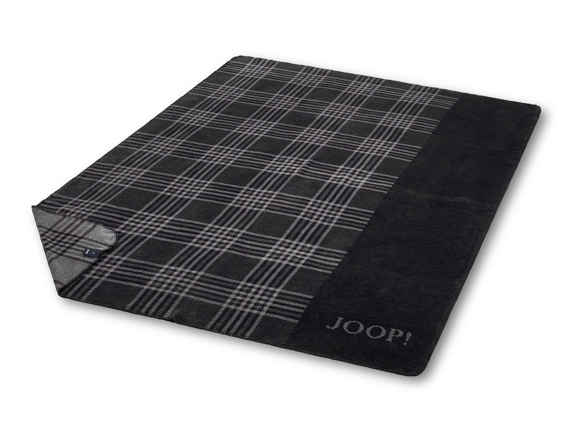 JOOP! Plaid / Wohndecke FRAMES | Schwarz
