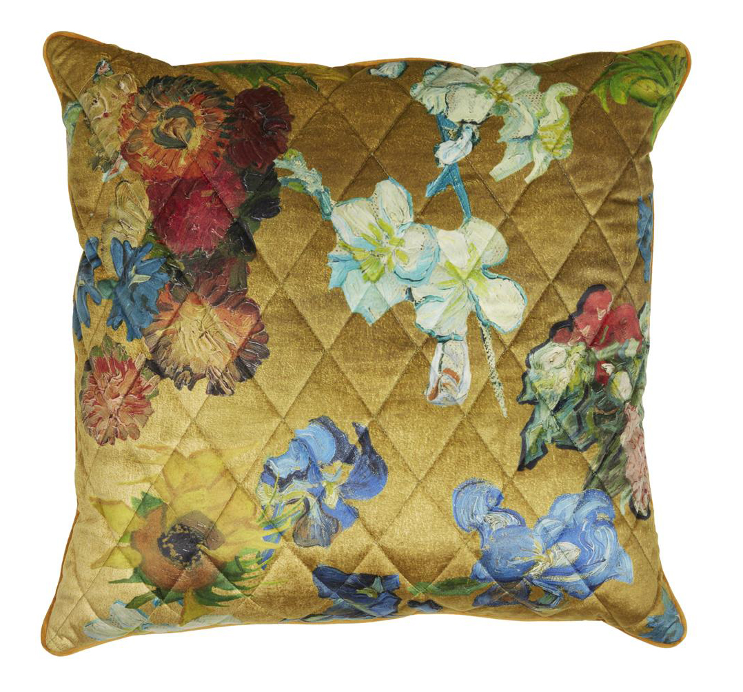 Beddinghouse Dekokissen Carré Fleuri | Gold