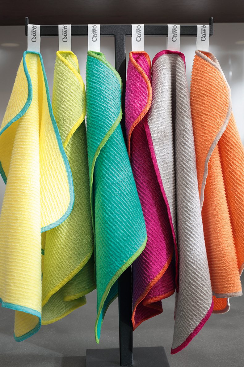 Cawö Spültuch 3er Pack Trio 550 | 14 türkis/pistazie