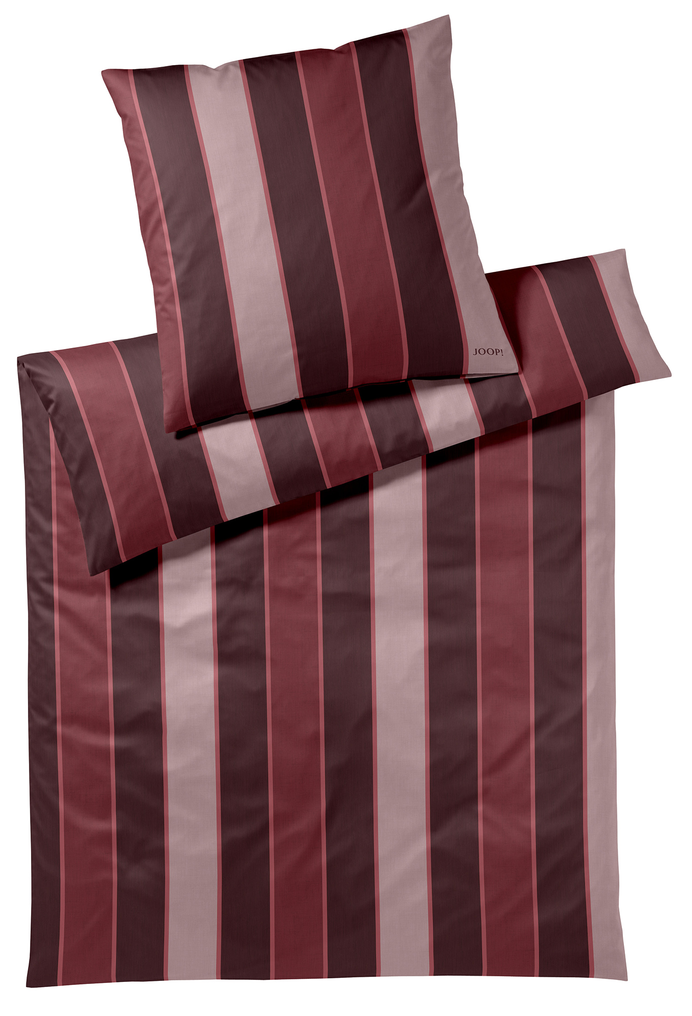 JOOP! Satin Bettwäsche Stripes | 1 rouge