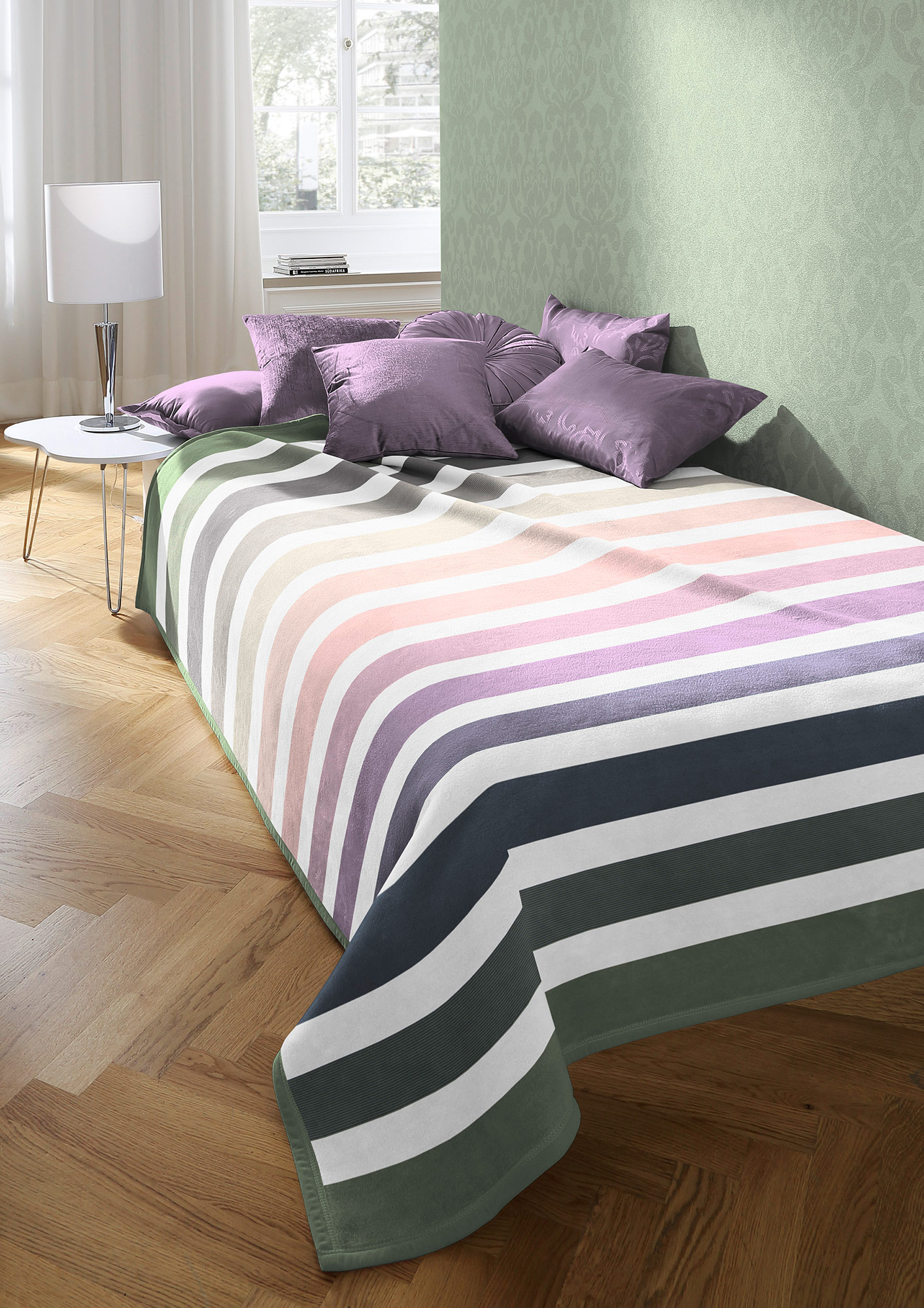 Biederlack Plaid / Decke Cotton Home 17 | Horizon pastel