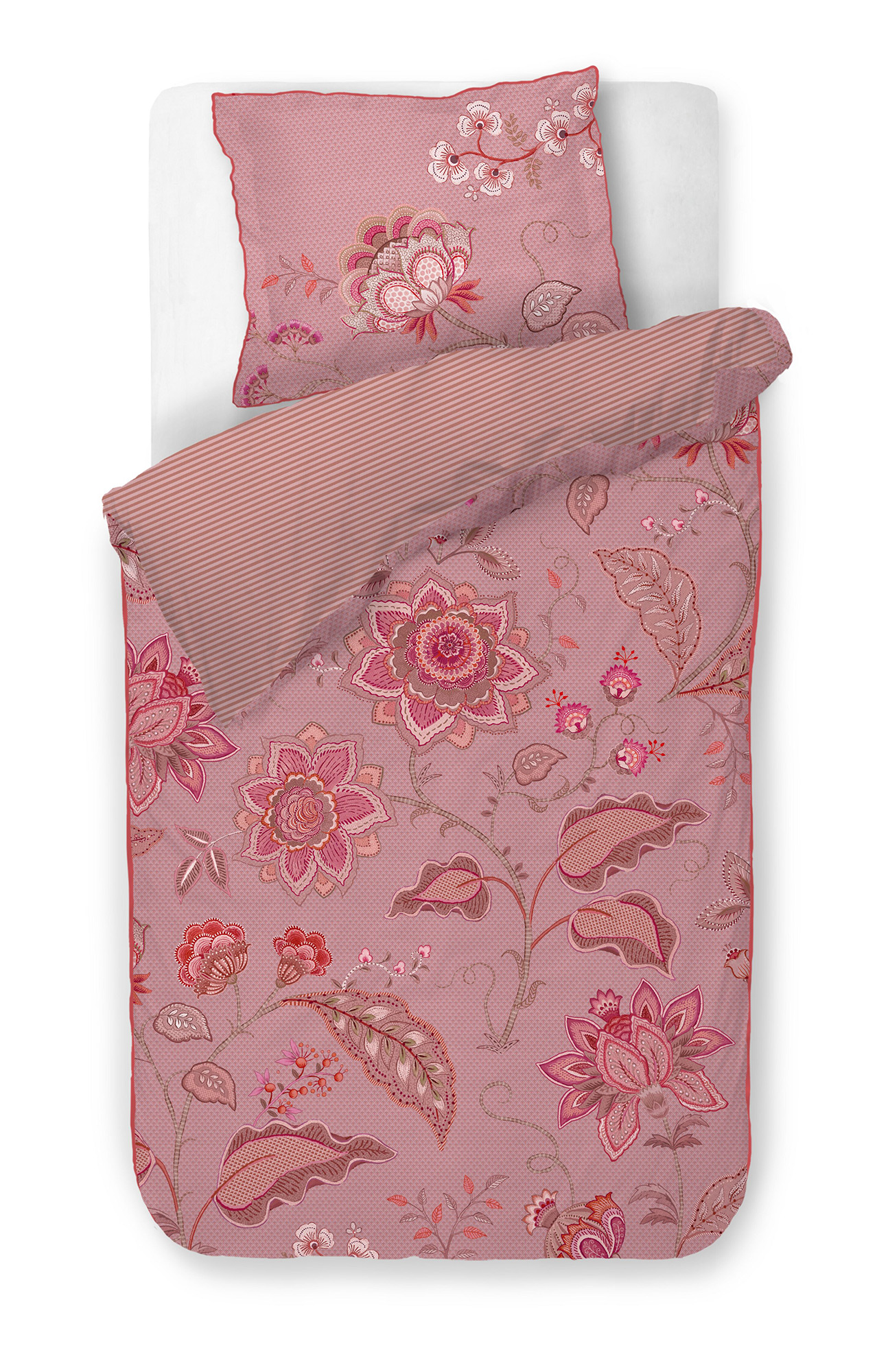 Pip Studio Perkalbettwäsche Mumbai Night | Rosa