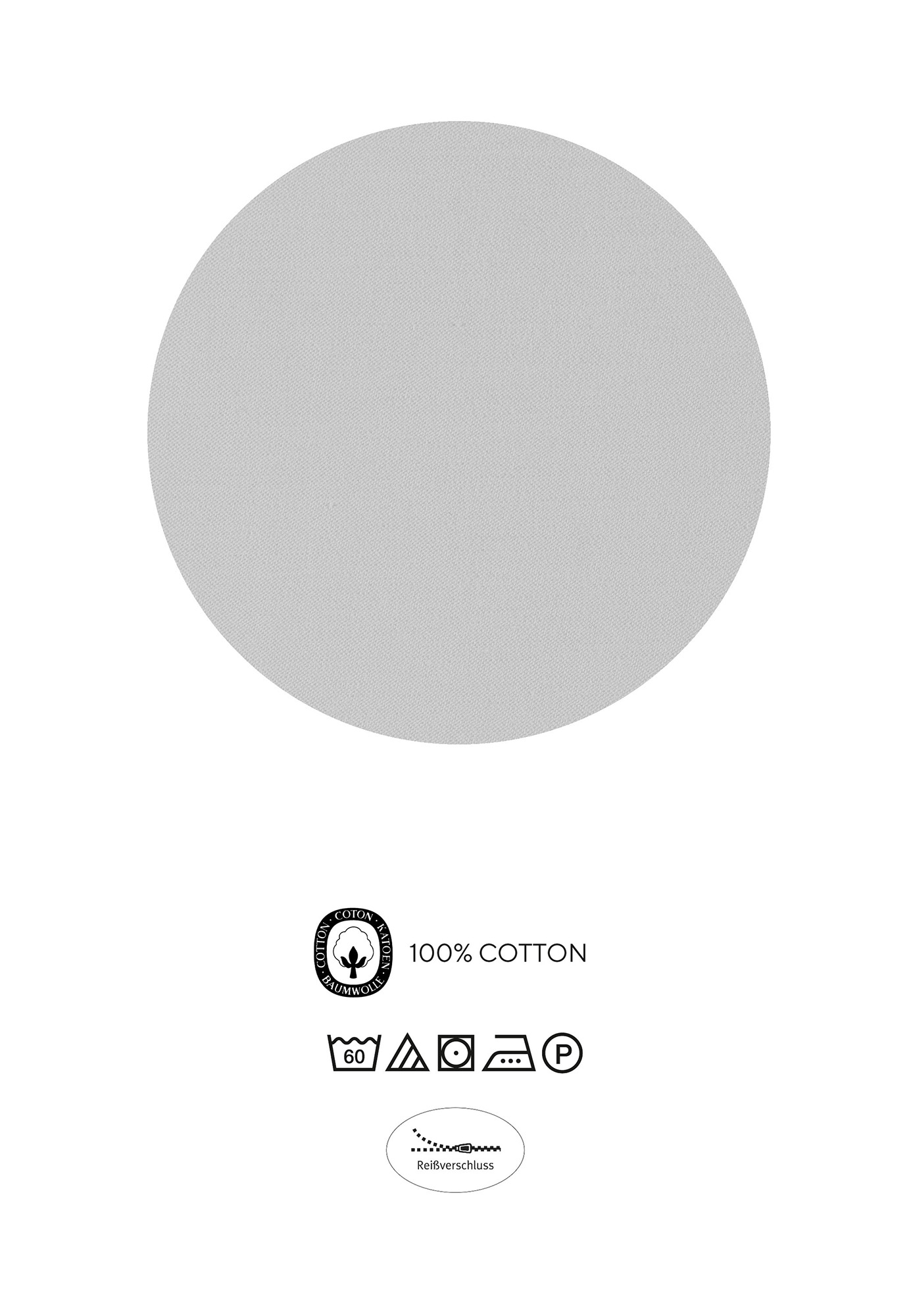 Biberna Satin-Bettwäsche 0614509 | 017 Sturmgrau