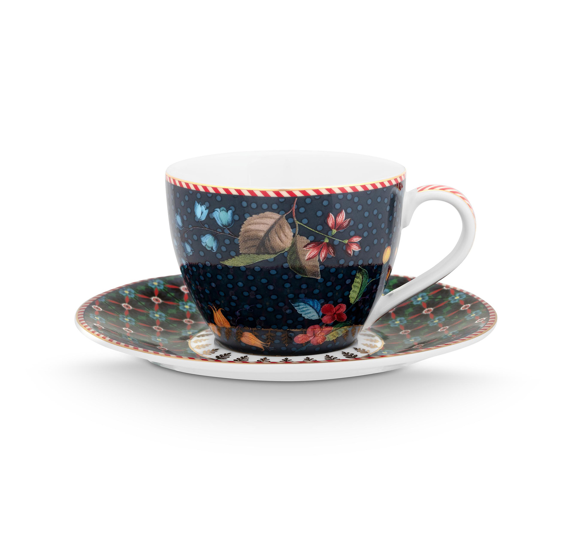 Pip Studio Espresso Tasse & Untertasse Berry Blues | blau