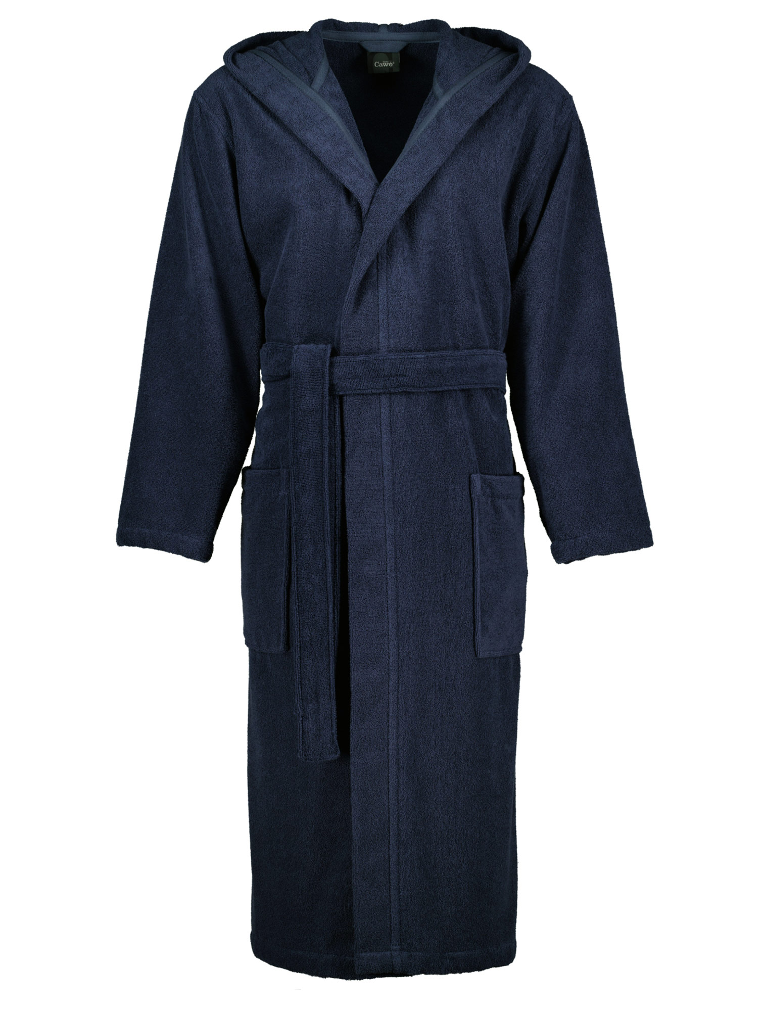 Cawö Herren Kapuze-Bademantel  842 | 17 blau