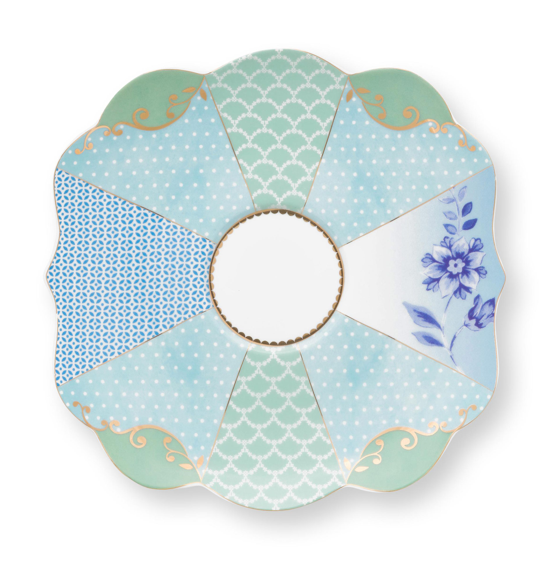 Pip Studio 2er Set Teetasse & Untertasse Royal | Flowers