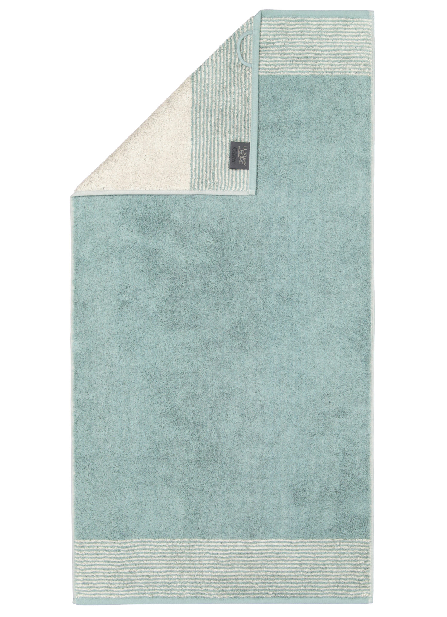 Cawö Duschtuch Luxury Home  Two-Tone 590 | 43 Salbei