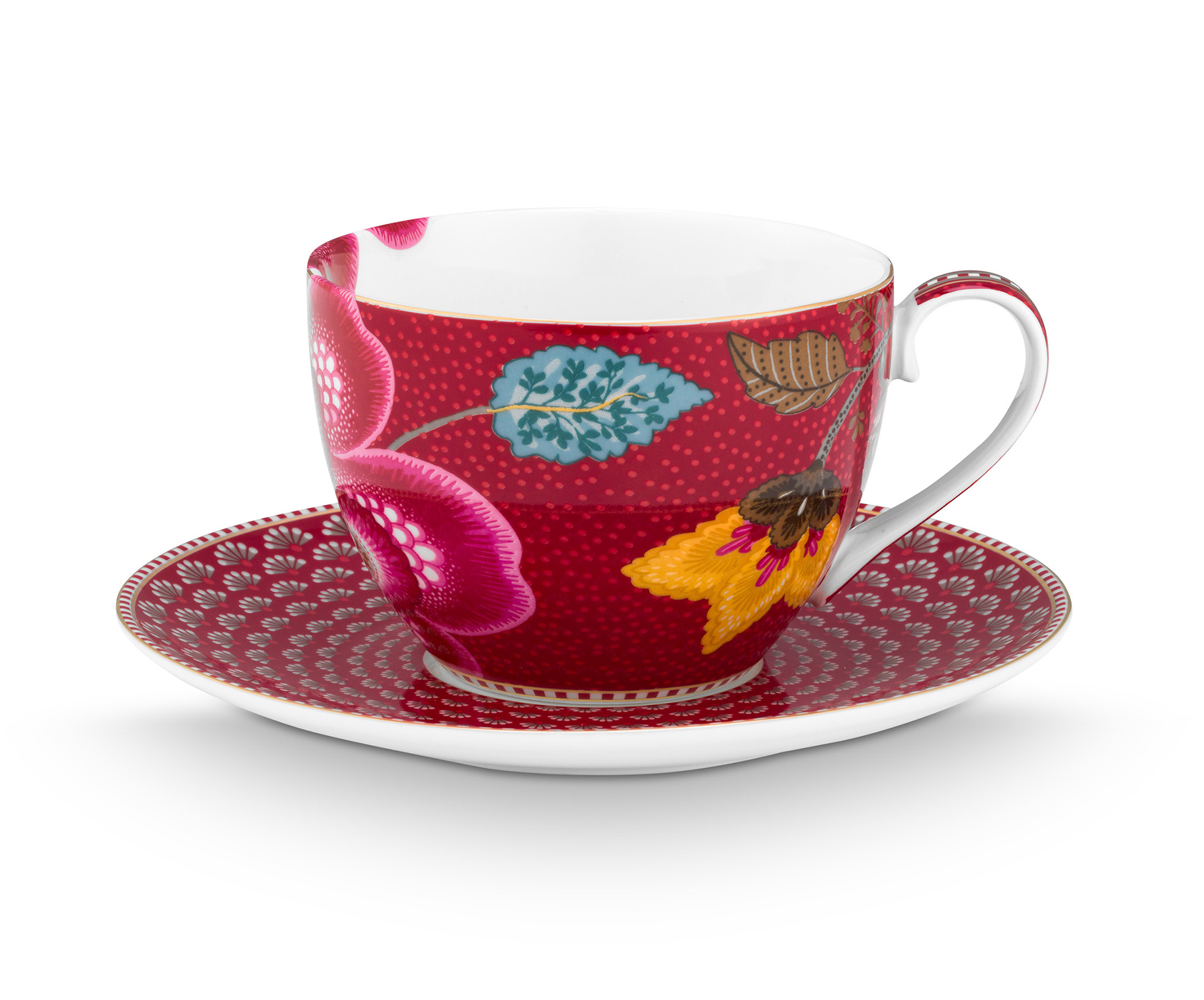 Pip Studio 2er Set Tasse & Untertasse Blooming Tales | Dark