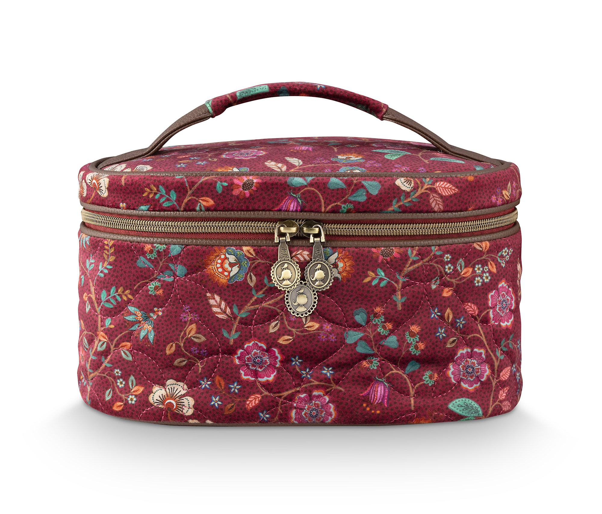 Pip Studio Beauty Case Flora Bangelore | dark pink