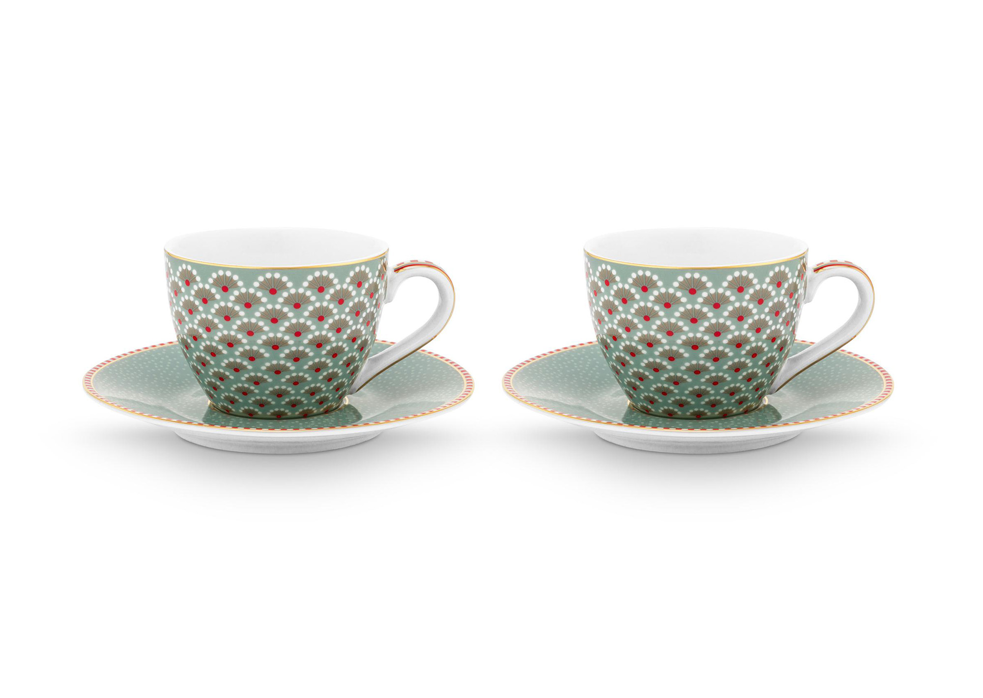 Pip Studio 2er Set Espresso Tassen Blooming Tales | Blue