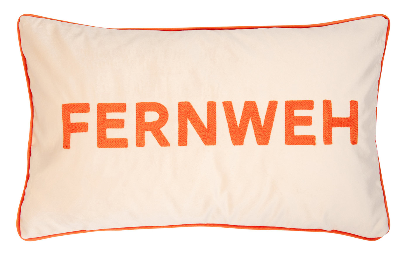 Pad Kissenhülle Letters FERNWEH | sand-orange