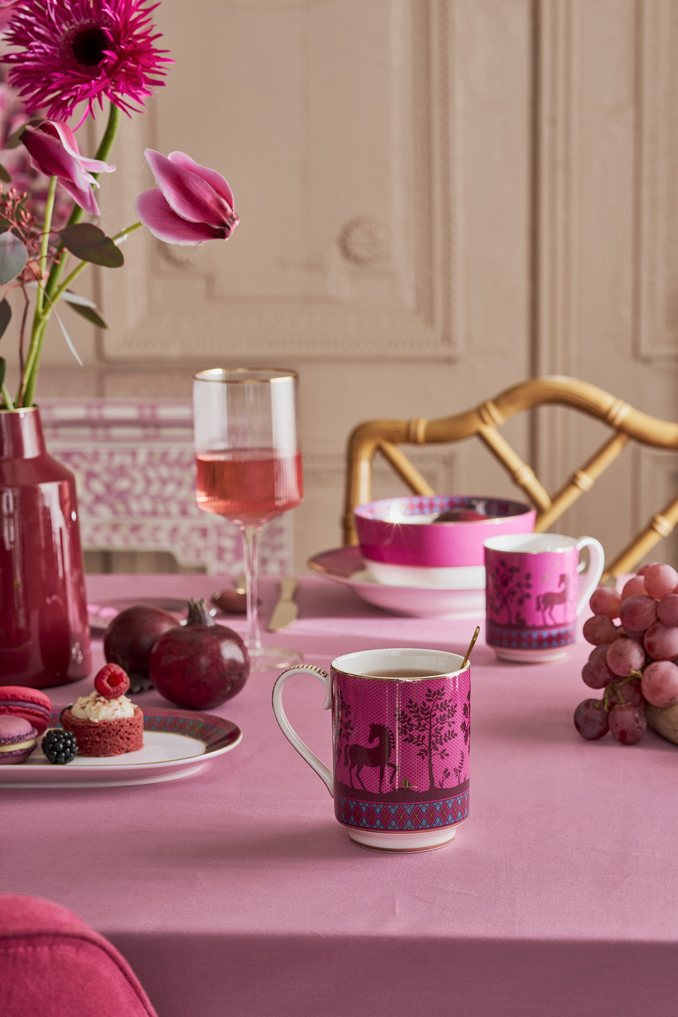 Pip Studio Becher gross Deerest Darling | Pink