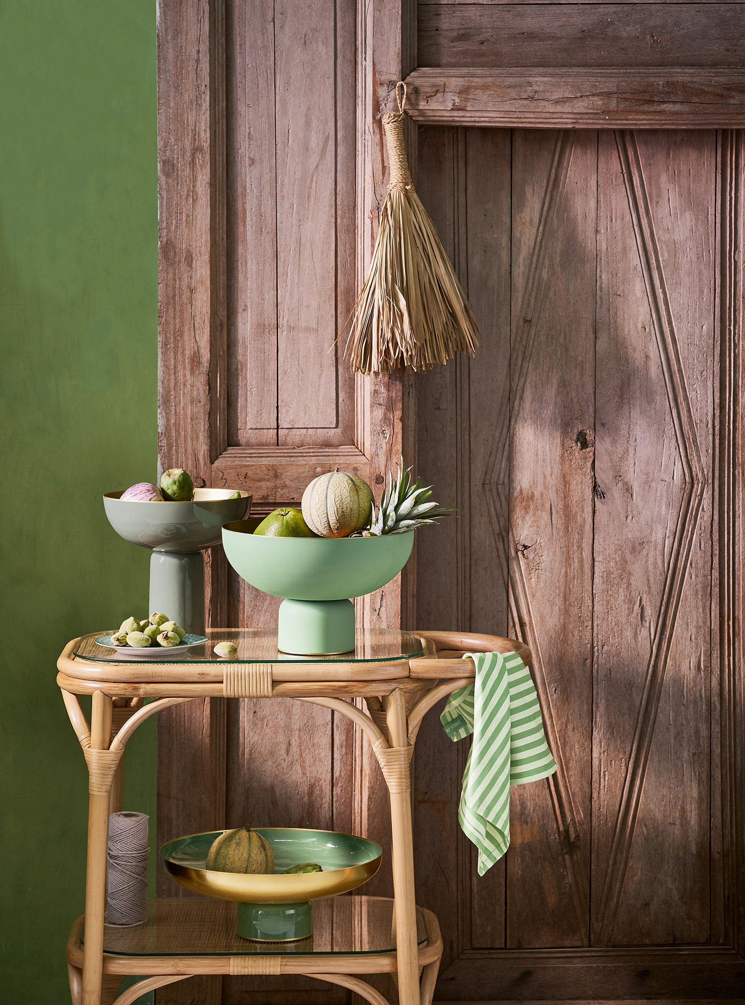 Pip Studio Metall Tablettschale  | Green