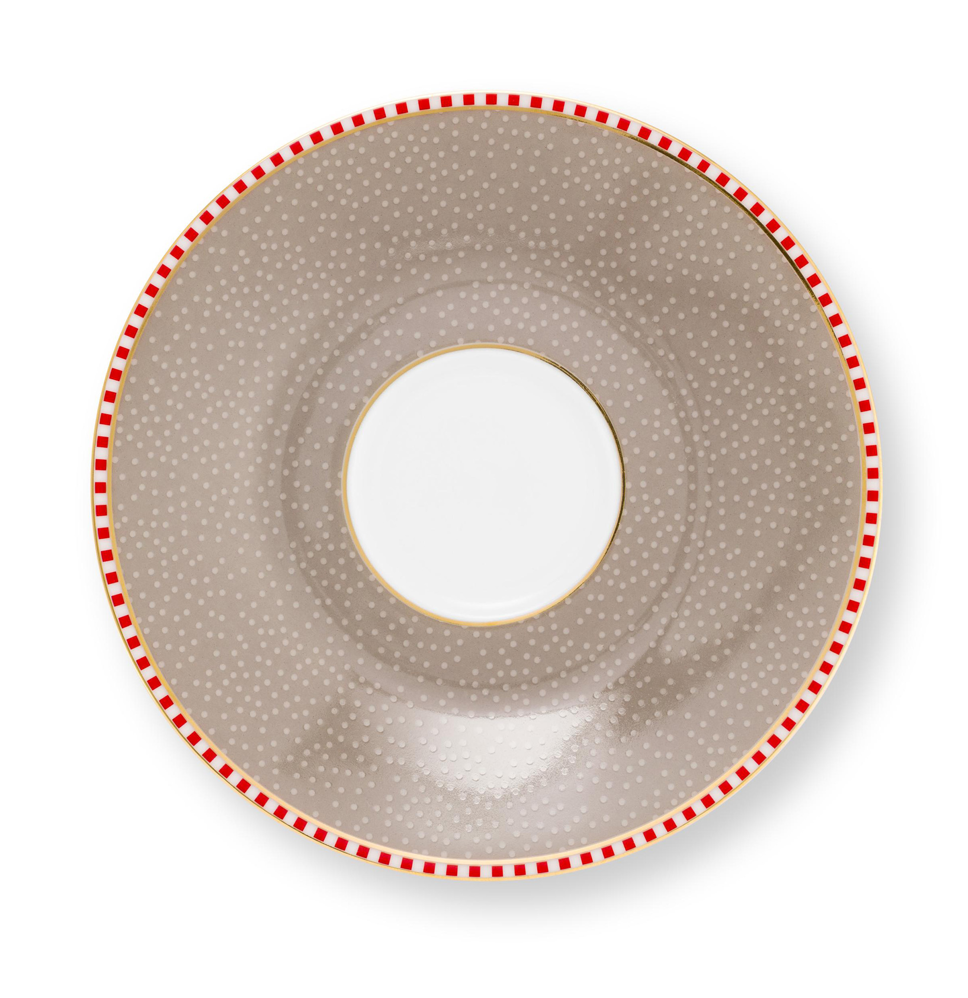 Pip Studio 2er Set Espresso Tasse & Untertasse Blooming Tale