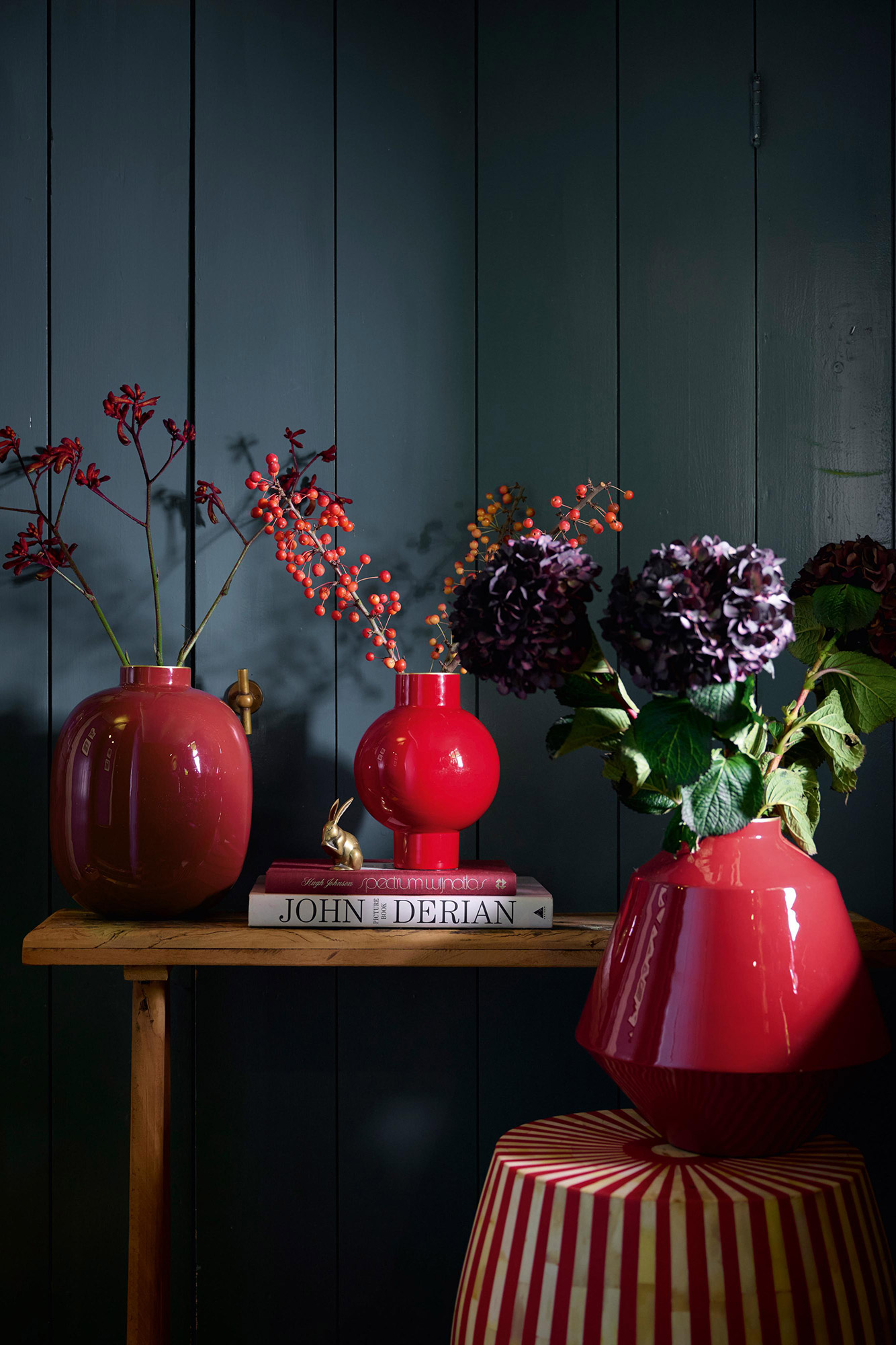 Pip Studio Metall Vase klein Home Accessories | rot