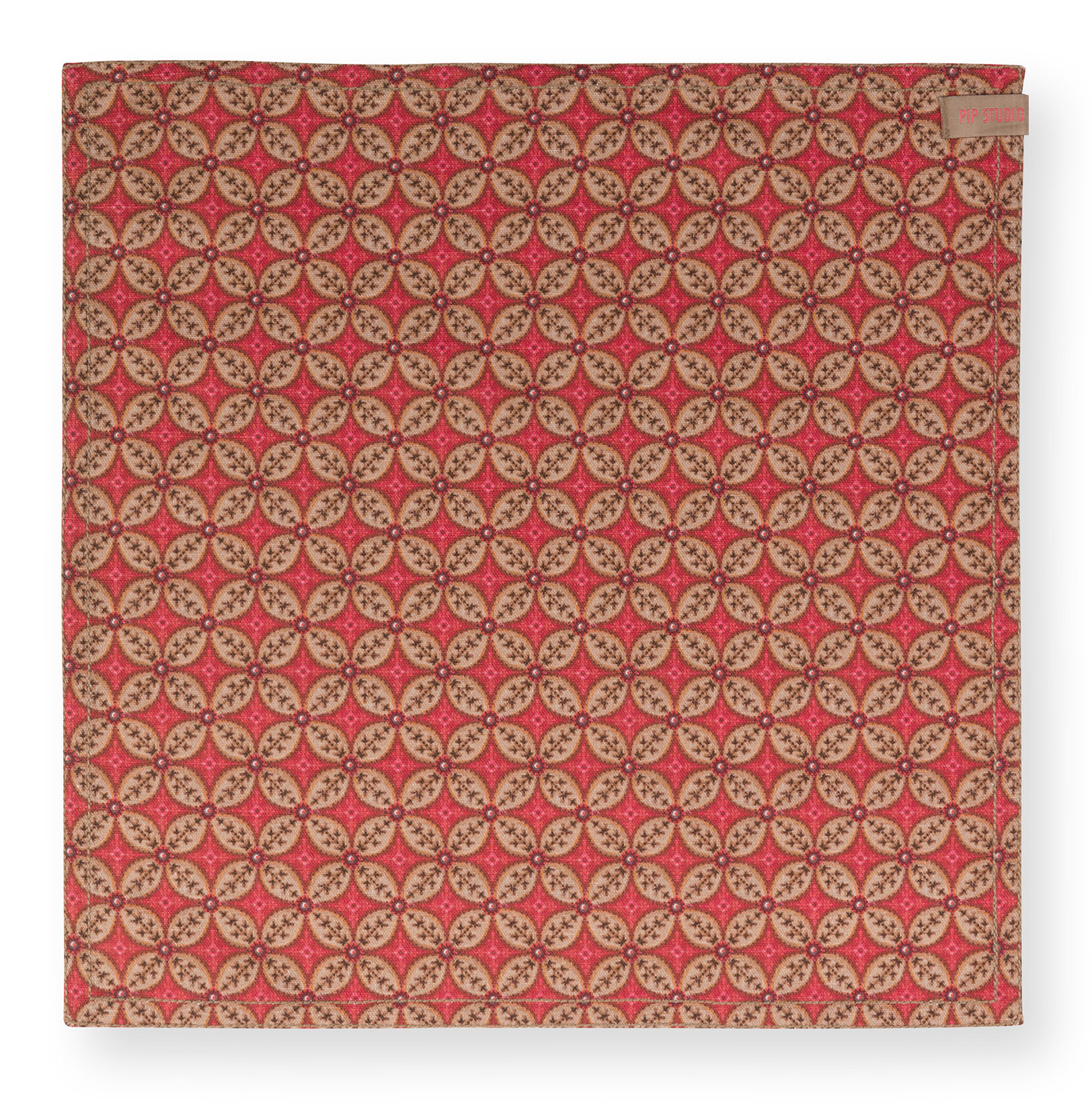 Pip Studio 4 Servietten Blooming Tales | Dark Red