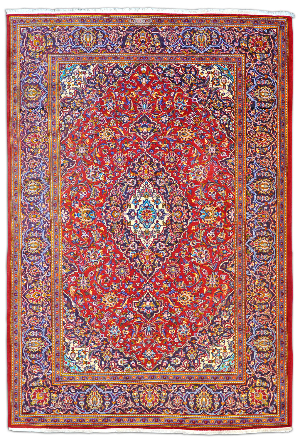 Keshan Kork Perserteppich Seide | Medaillon 137 x 203 cm