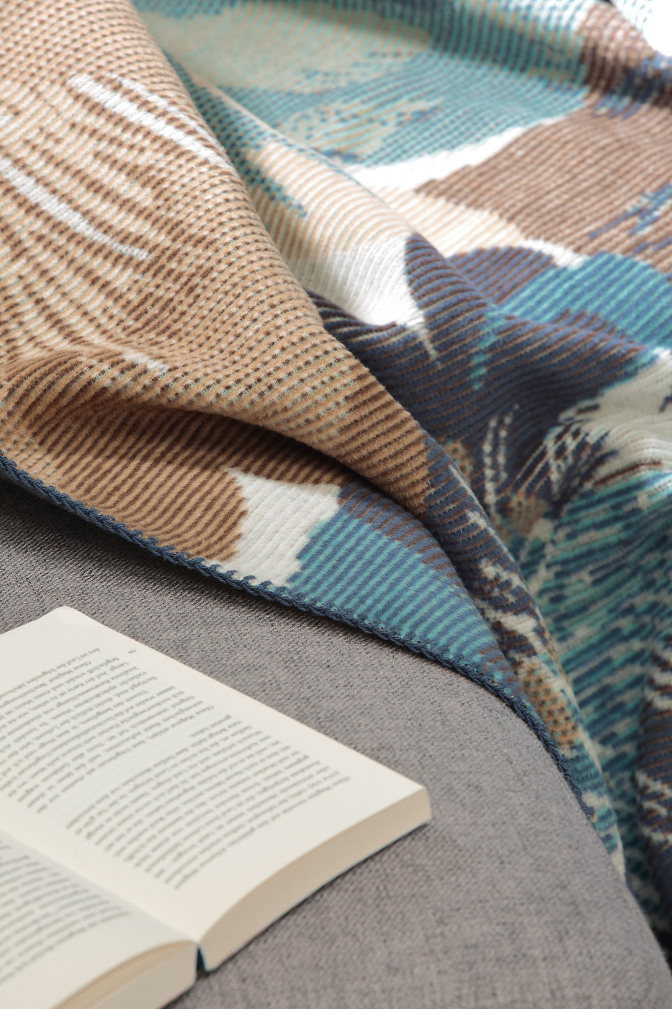 Biederlack Plaid / Decke Winter Flora