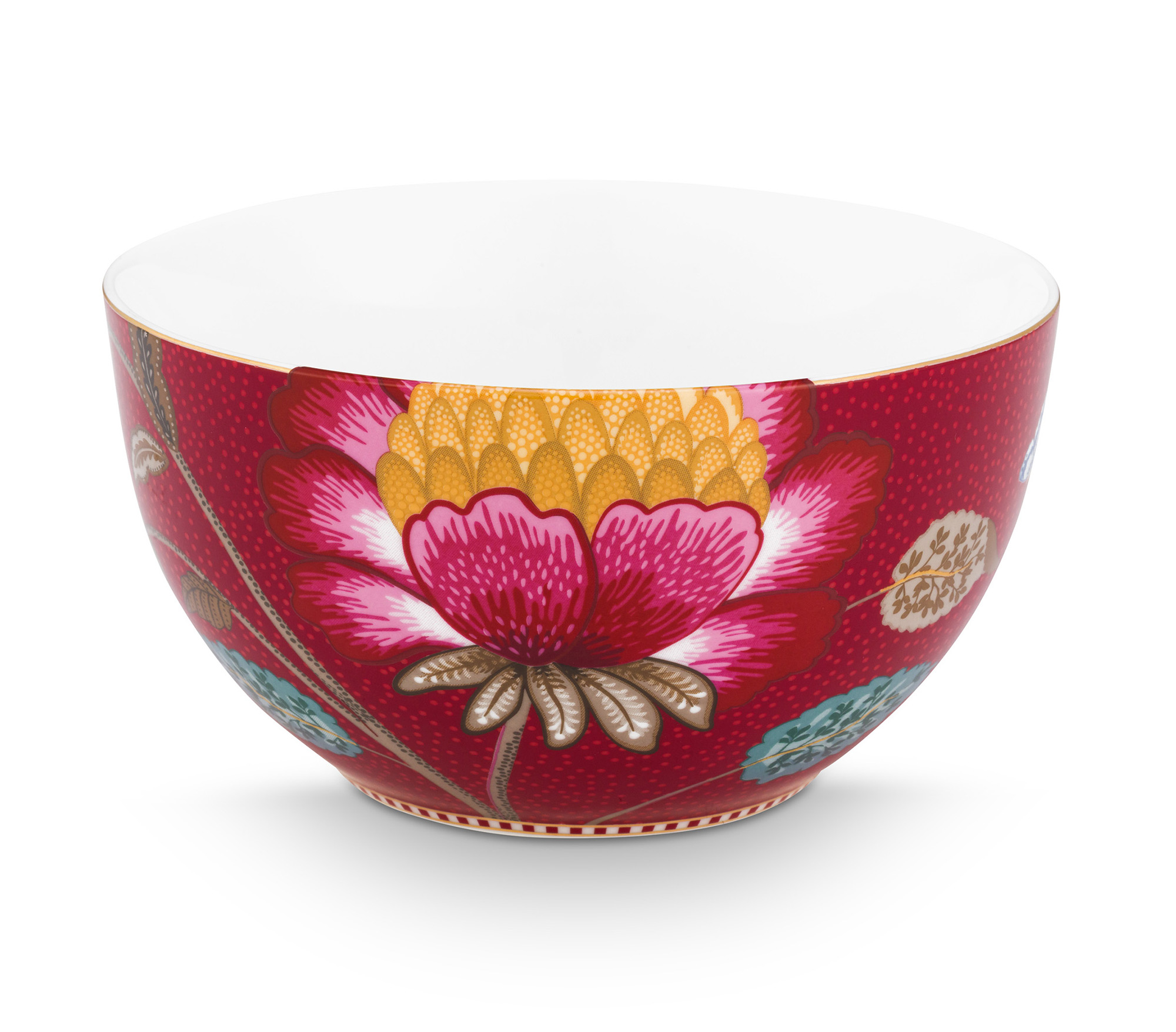 Pip Studio 3er Frühstücksset Blooming Tales | Dark Red