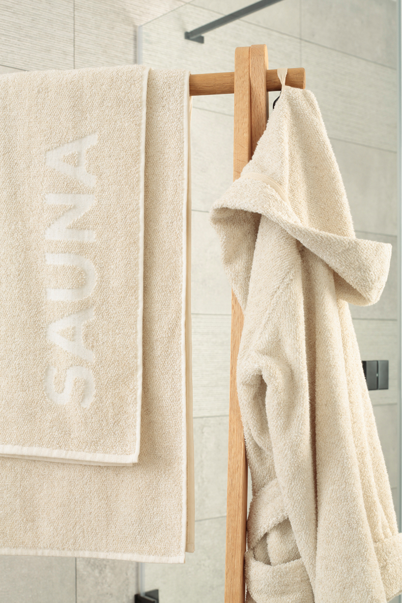 Cawö Saunatuch Sauna Cotton & Hemp 5507 | 33 natur