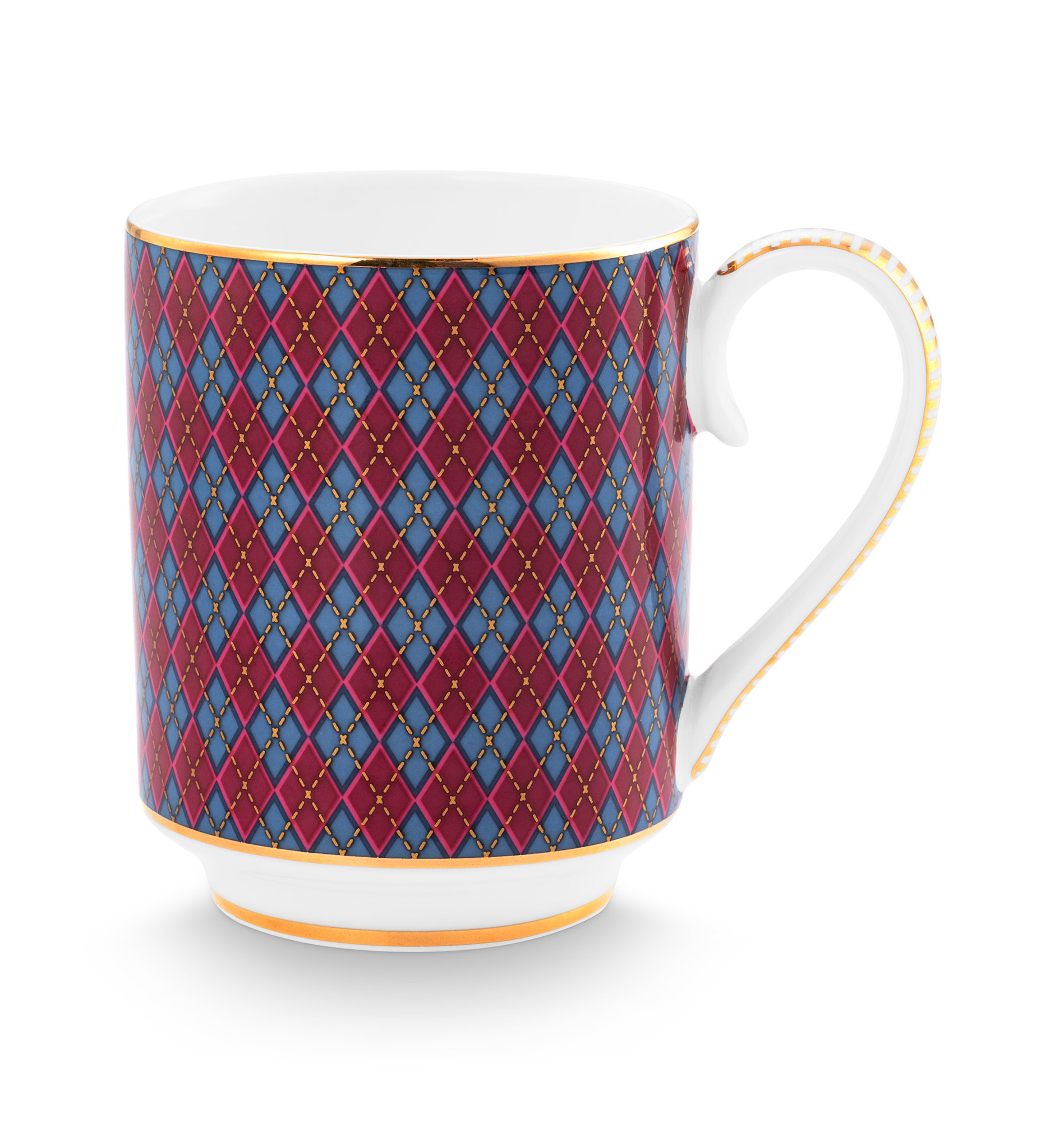 Pip Studio Becher klein Deerest Darling | Pink-Blue