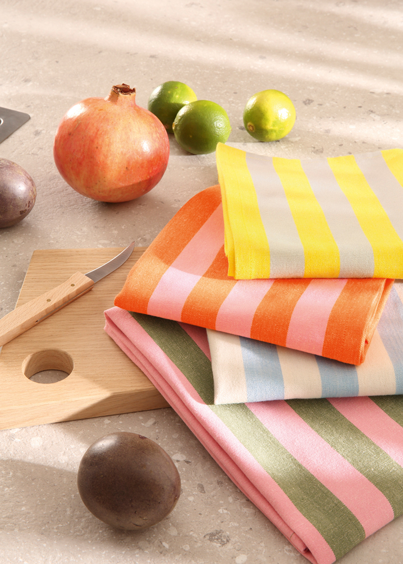 Cawö Geschirrtuch Prints & Stripes 546 | 53 stein/gelb