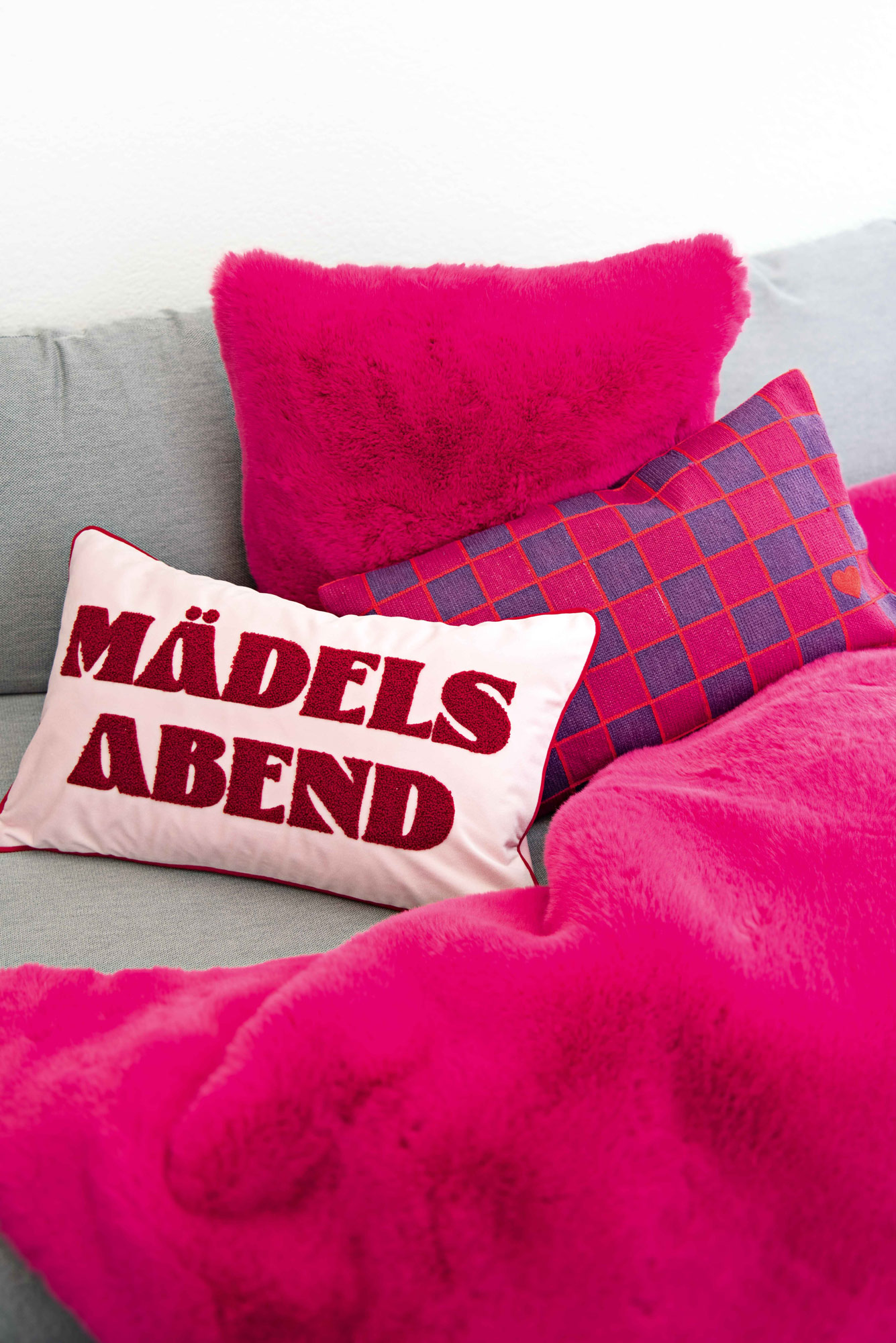 Pad Kissenhülle Letters | red-pink