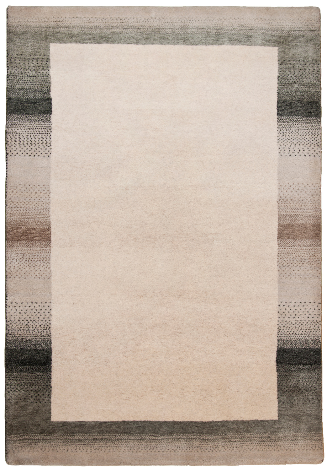 Theko Flair Gabbehteppich neu beige | Schurwolle 170 x 240 cm