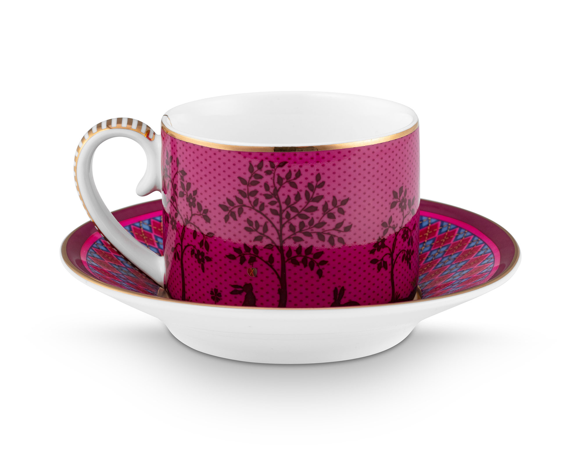 Pip Studio 2er Set Espressotassen Deerest Darling | Pink