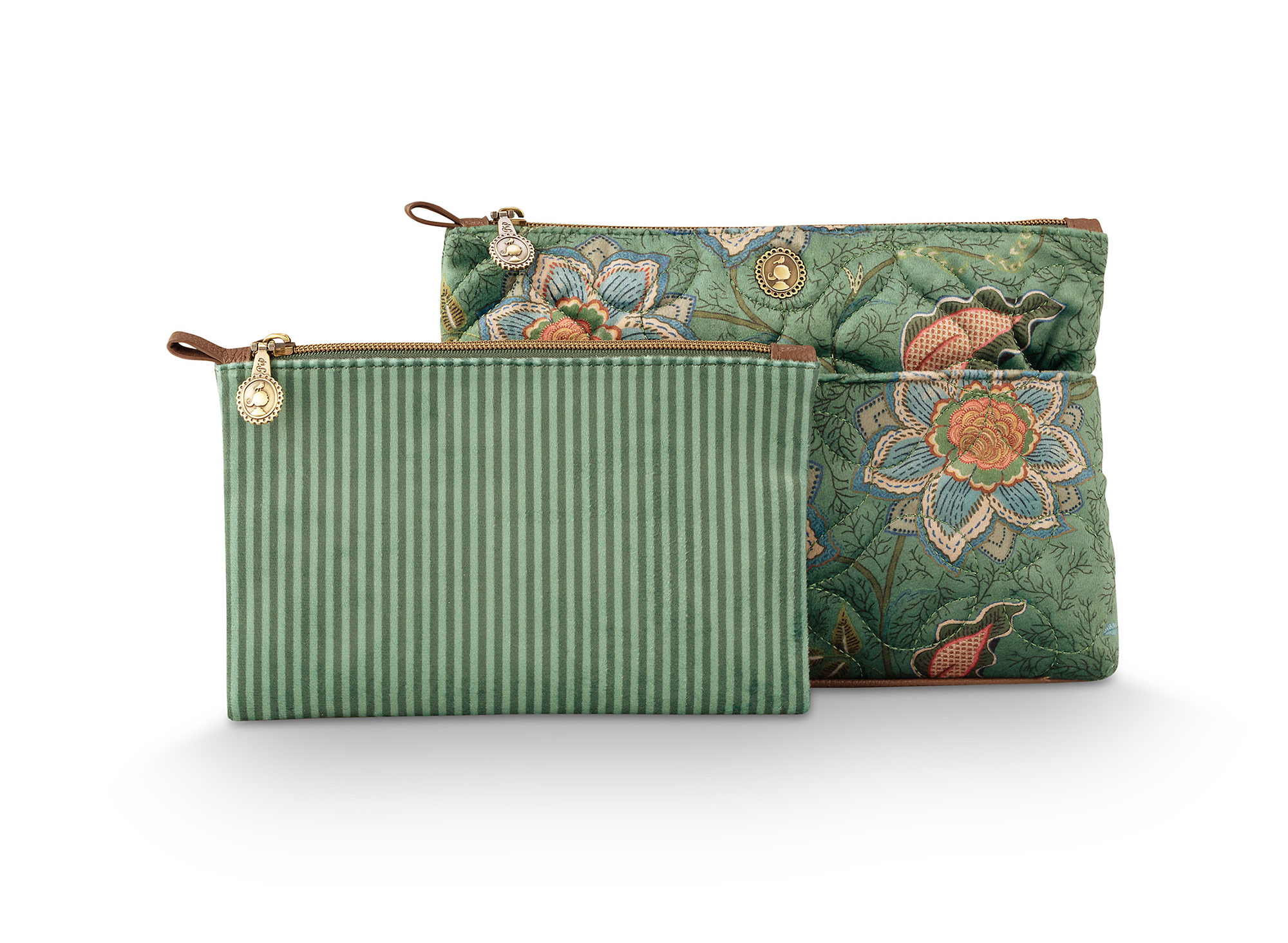 Pip Studio Kosmetiktasche Mumbai Morning | grün