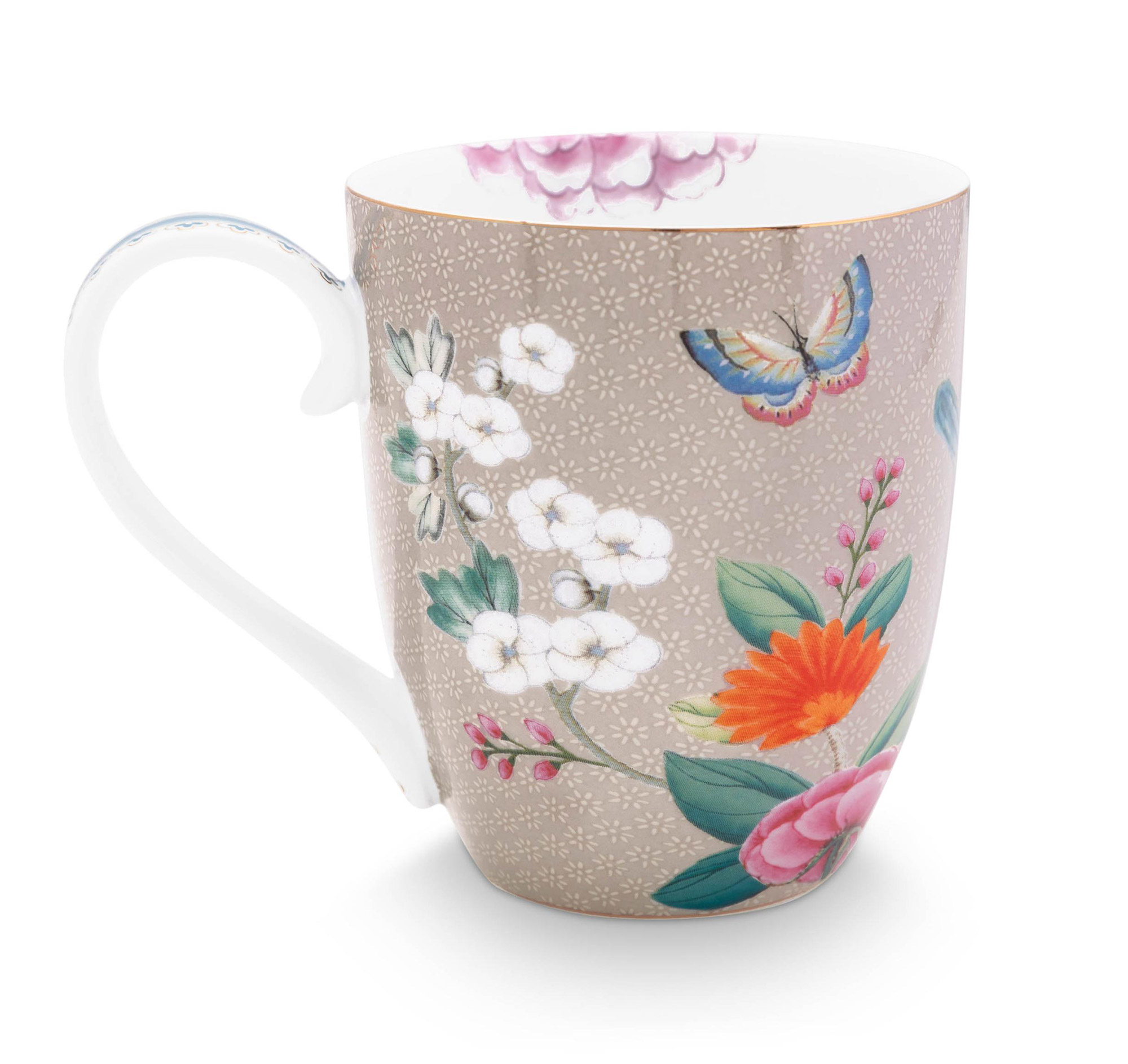 Pip Studio Tasse XL Blushing Birds | Khaki