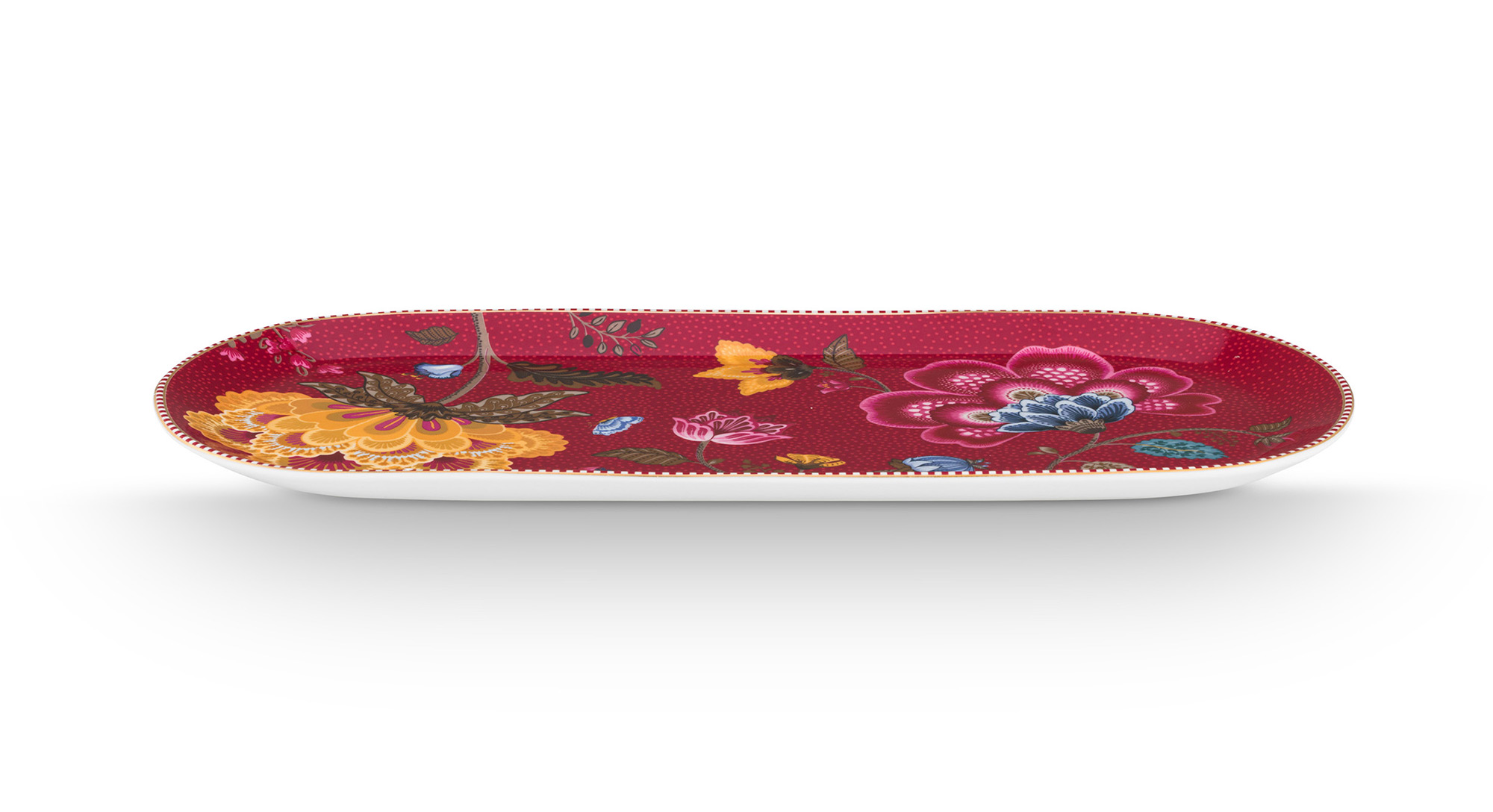 Pip Studio Kuchenteller Blooming Tales | Dark Red