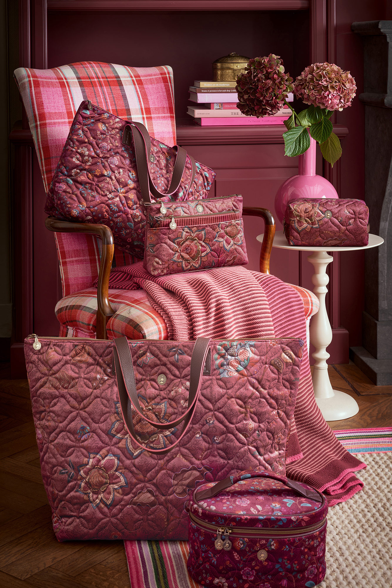 Pip Studio Kosmetiktasche Mumbai Morning | pink